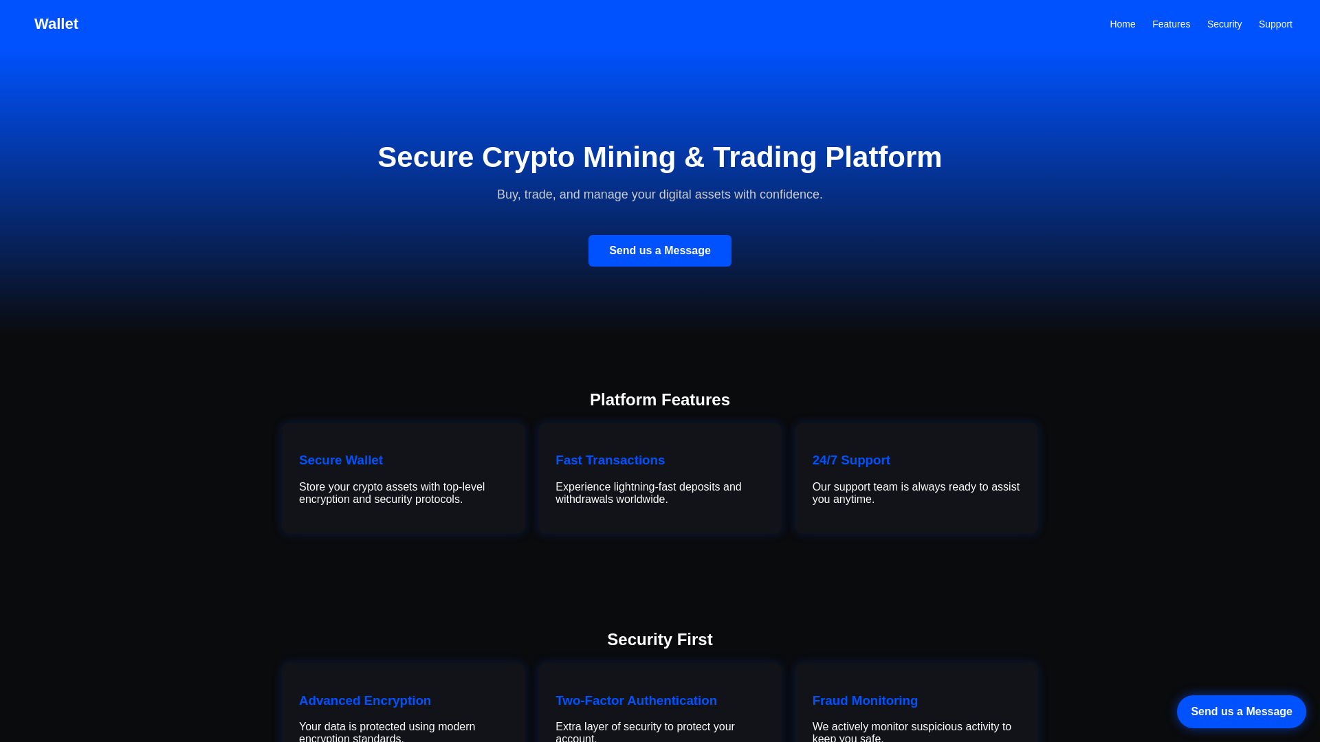 website screenshot of https://privateusersupport.org/