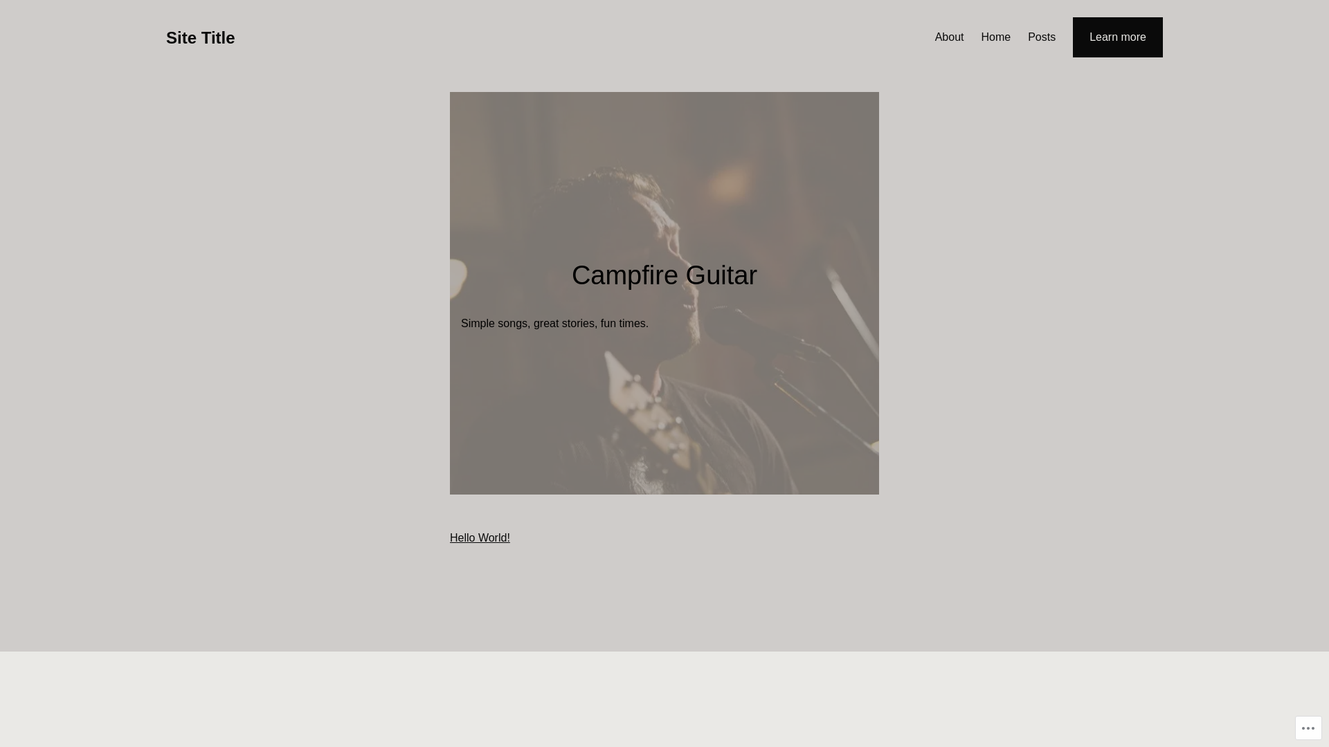 website screenshot of https://campfireguitarist.net