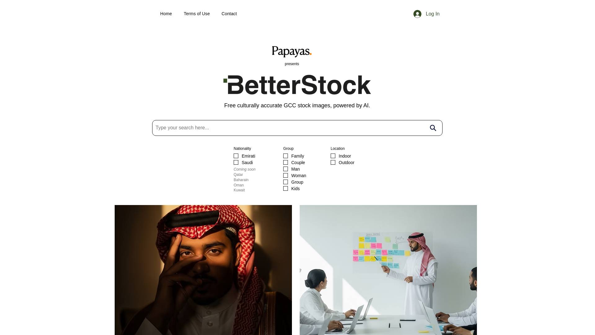 website screenshot of https://betterstock.ai