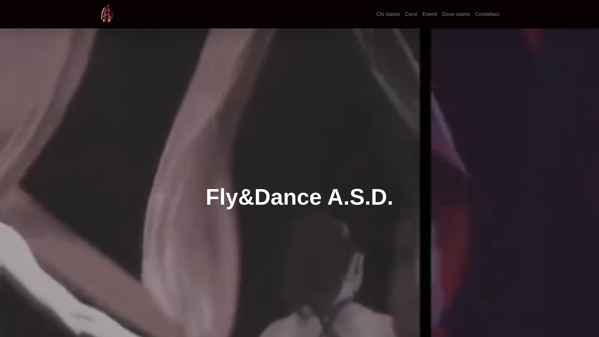 website screenshot of https://flydance.it/