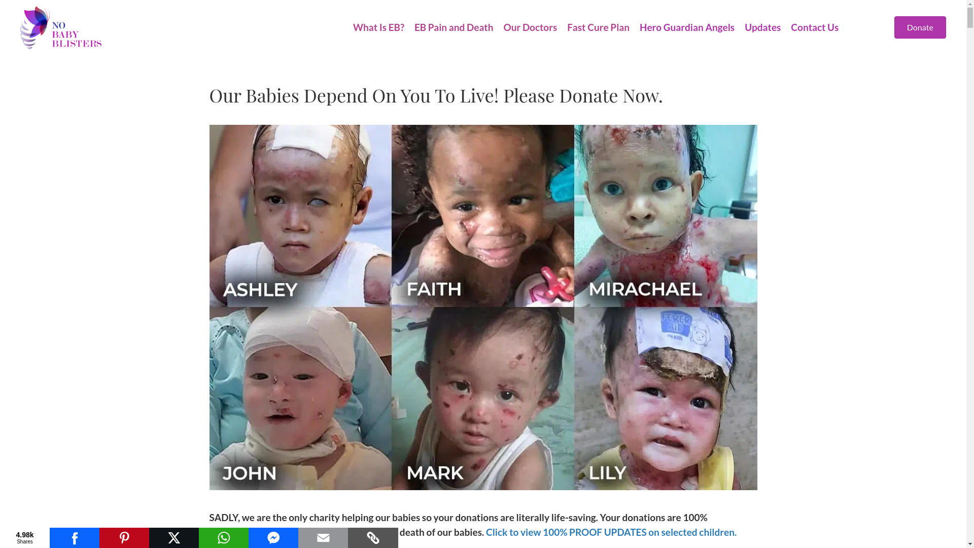 website screenshot of https://knowbabyblister.com/