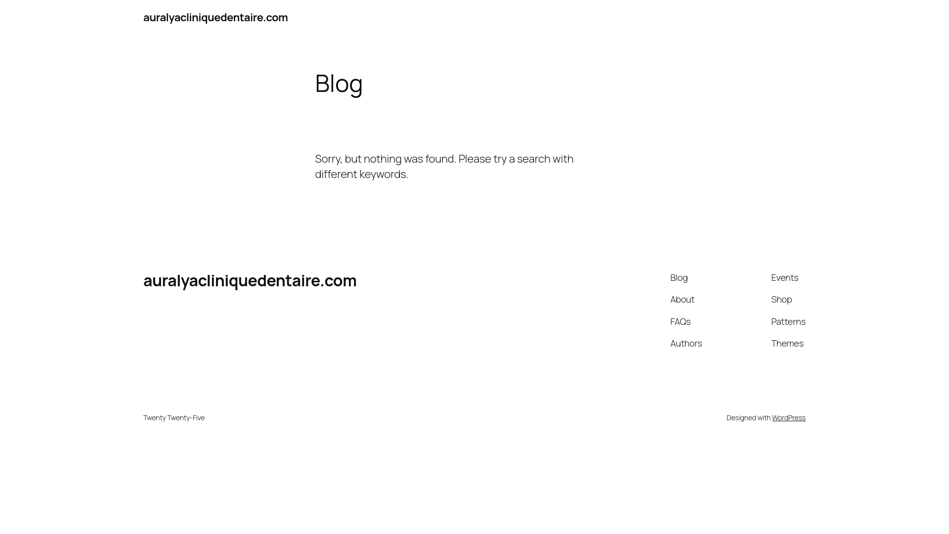 website screenshot of https://auralyacliniquedentaire.com/