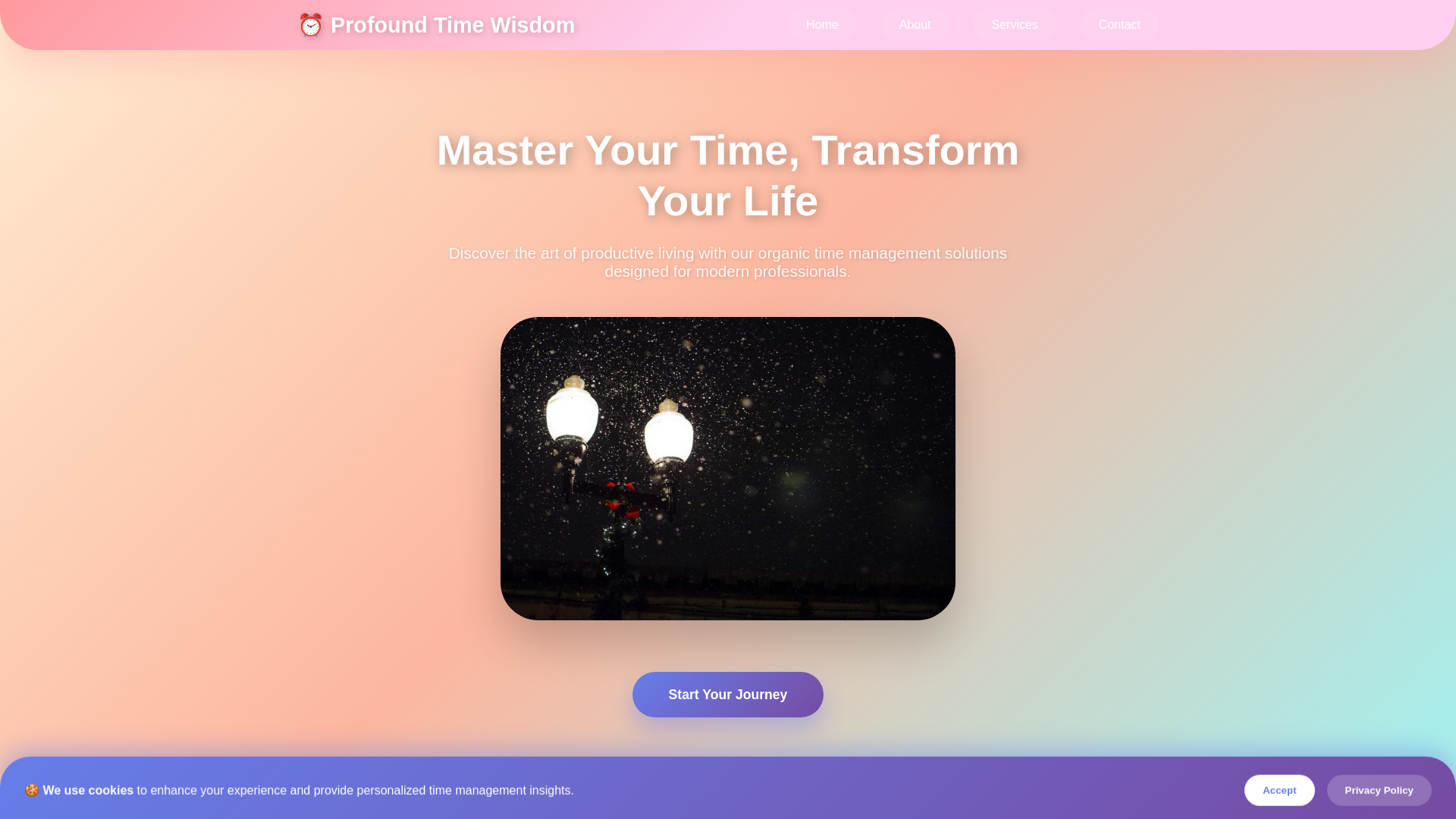 website screenshot of https://profoundtimewisdom.shop/