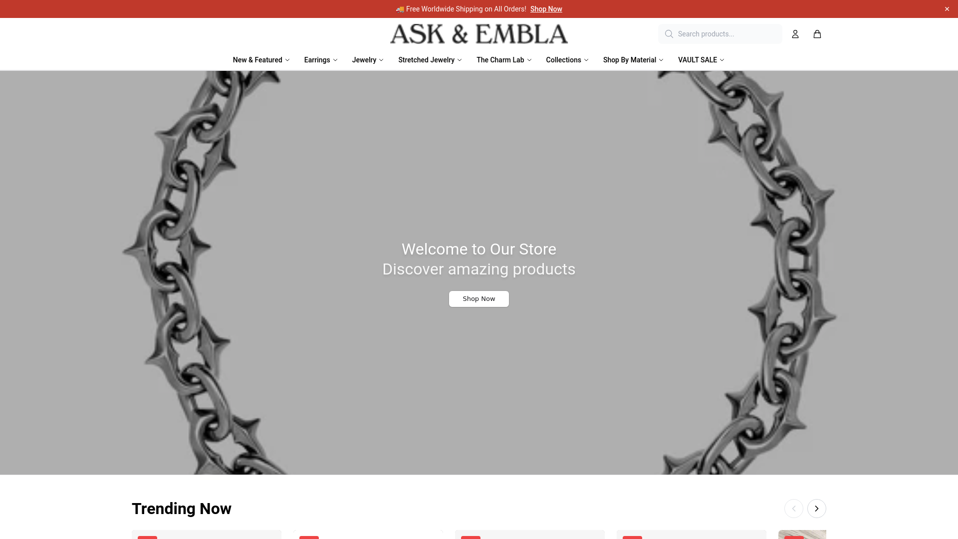 website screenshot of https://lynandlore.shop/