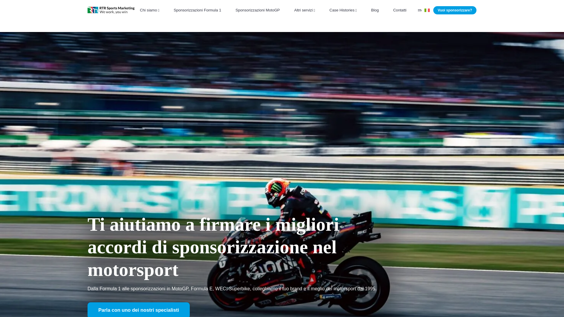 website screenshot of https://rtrsportsco.com