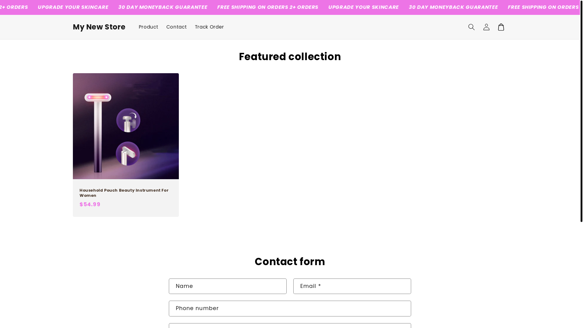 website screenshot of https://shopavanti.us/