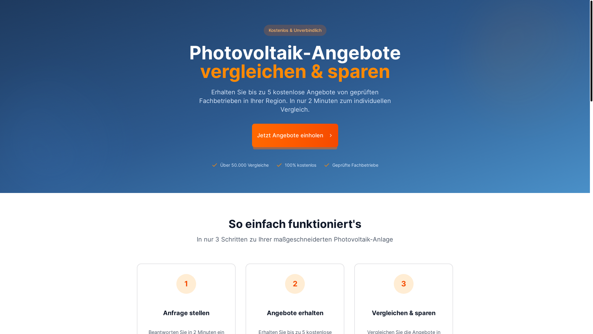 website screenshot of https://solar-kompass.com/