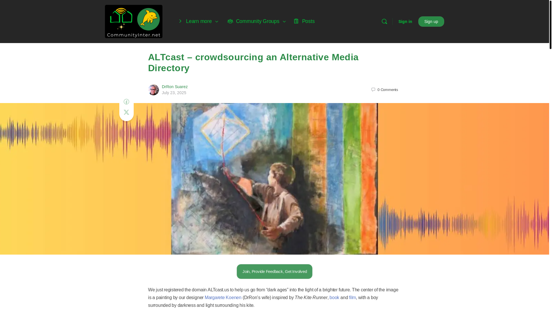 website screenshot of https://altcast.us/