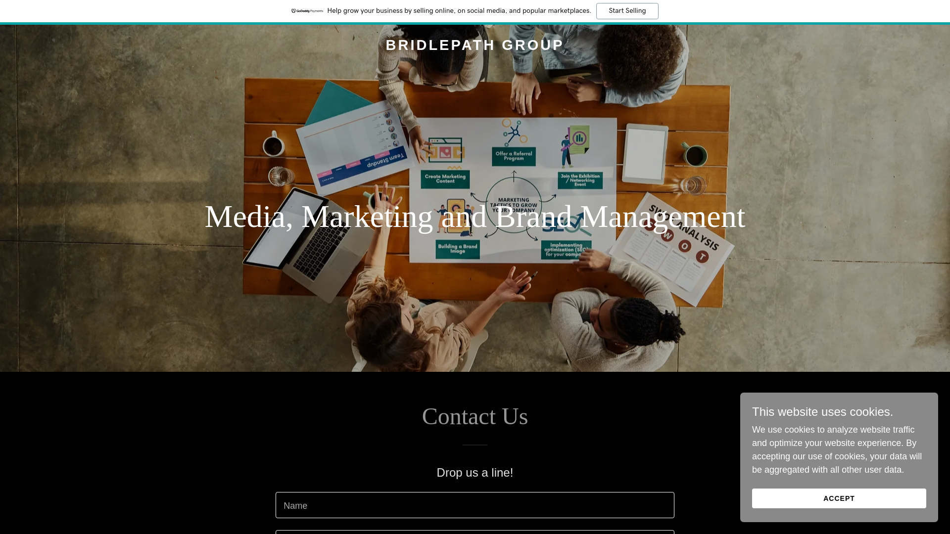 website screenshot of https://bridlepathgroup.com/