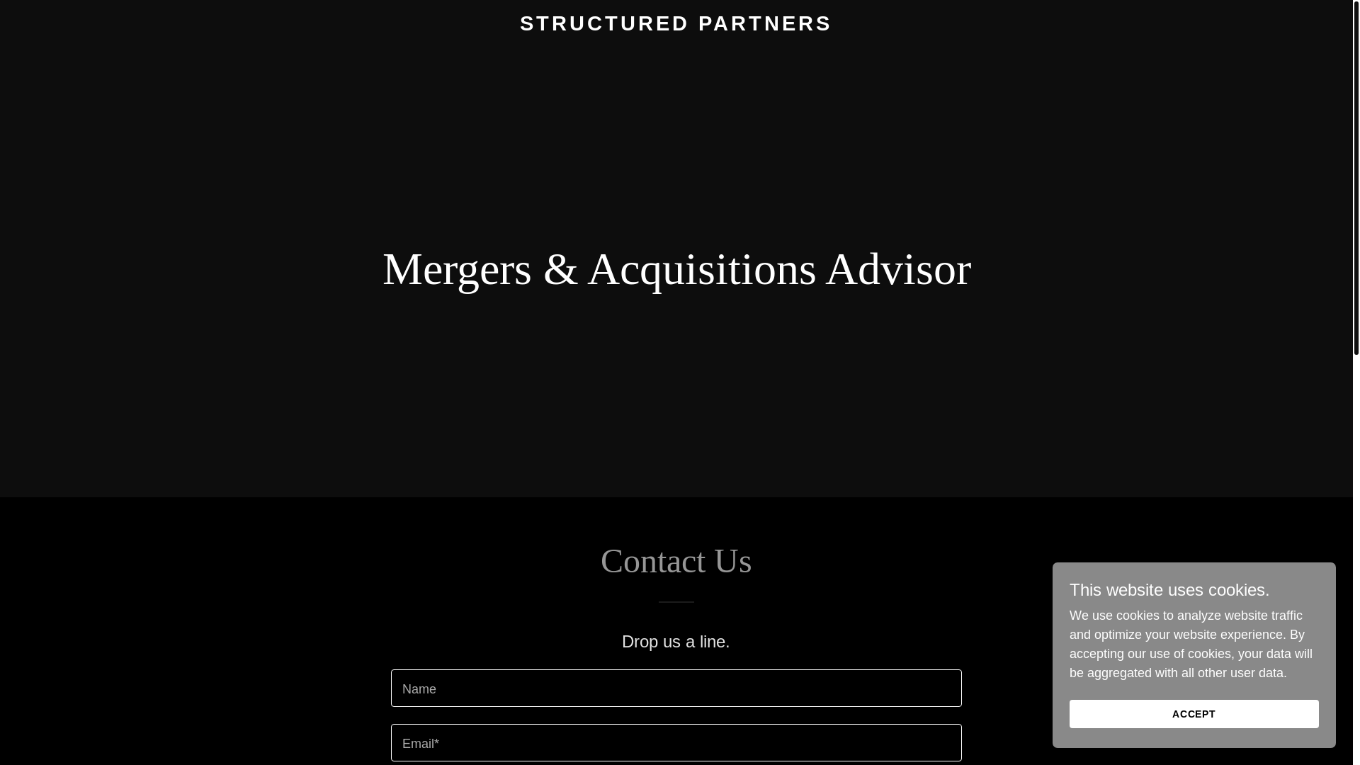 website screenshot of https://strctrdpartners.com/