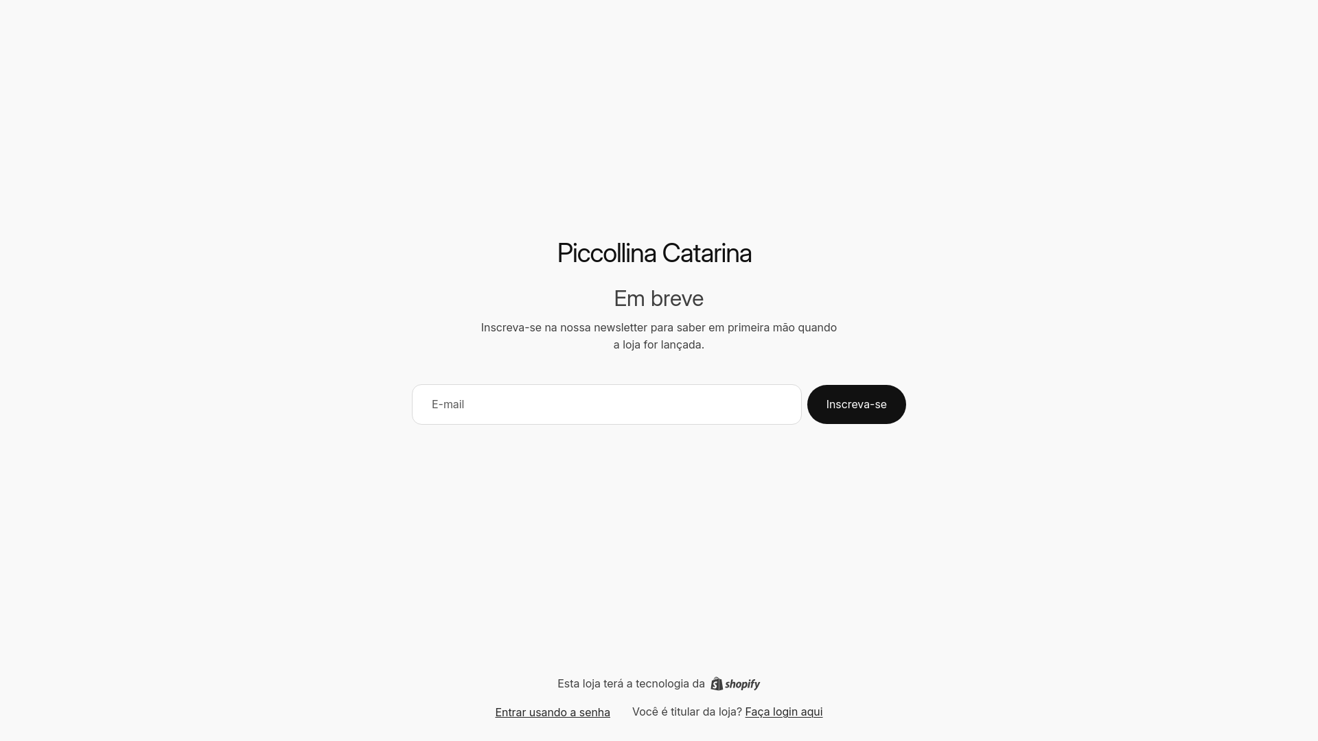 website screenshot of https://piccollinacatarina.com/