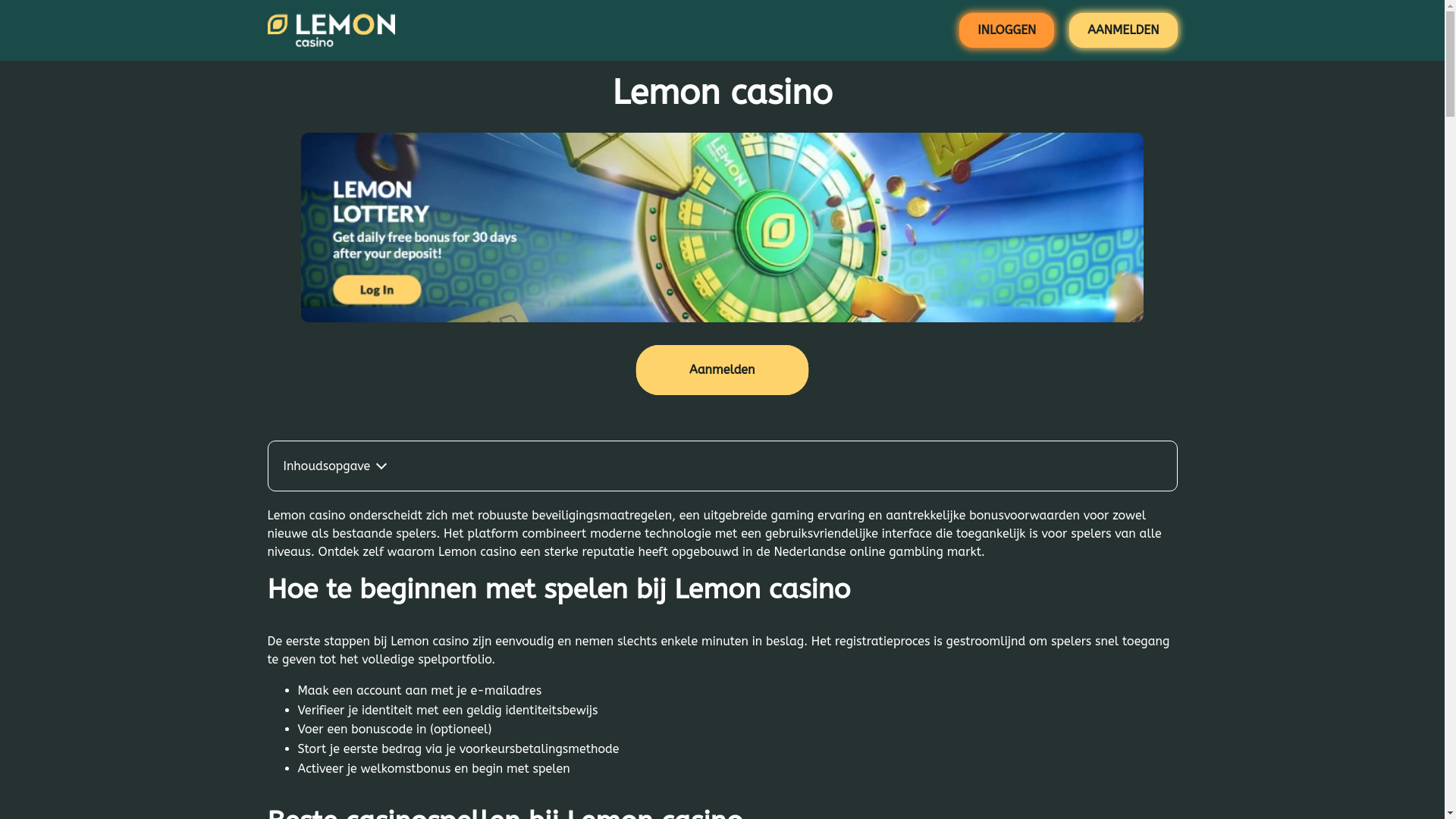 website screenshot of https://lemoncasino-nl.com/