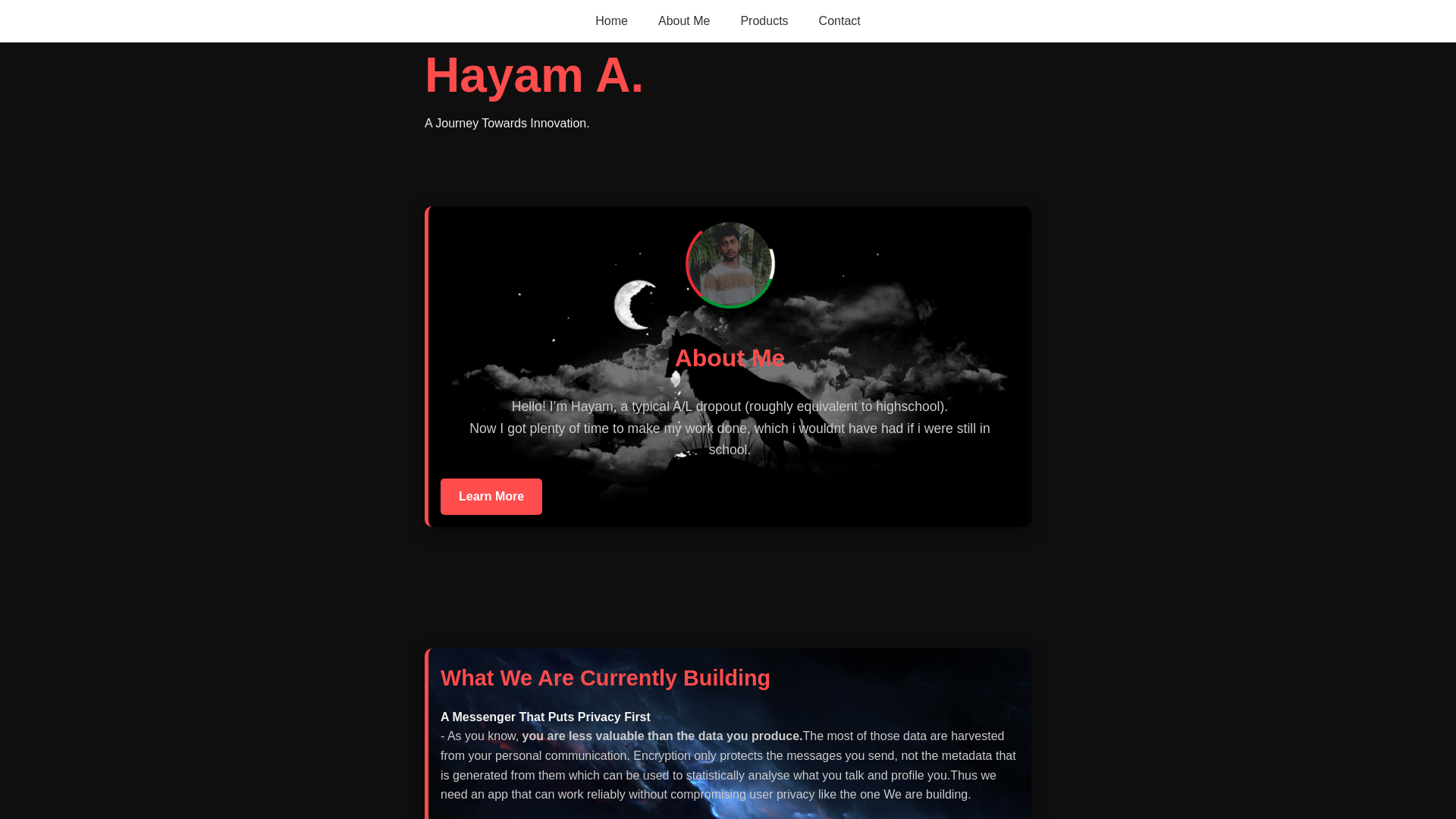 website screenshot of https://axzerhayam.pages.dev/