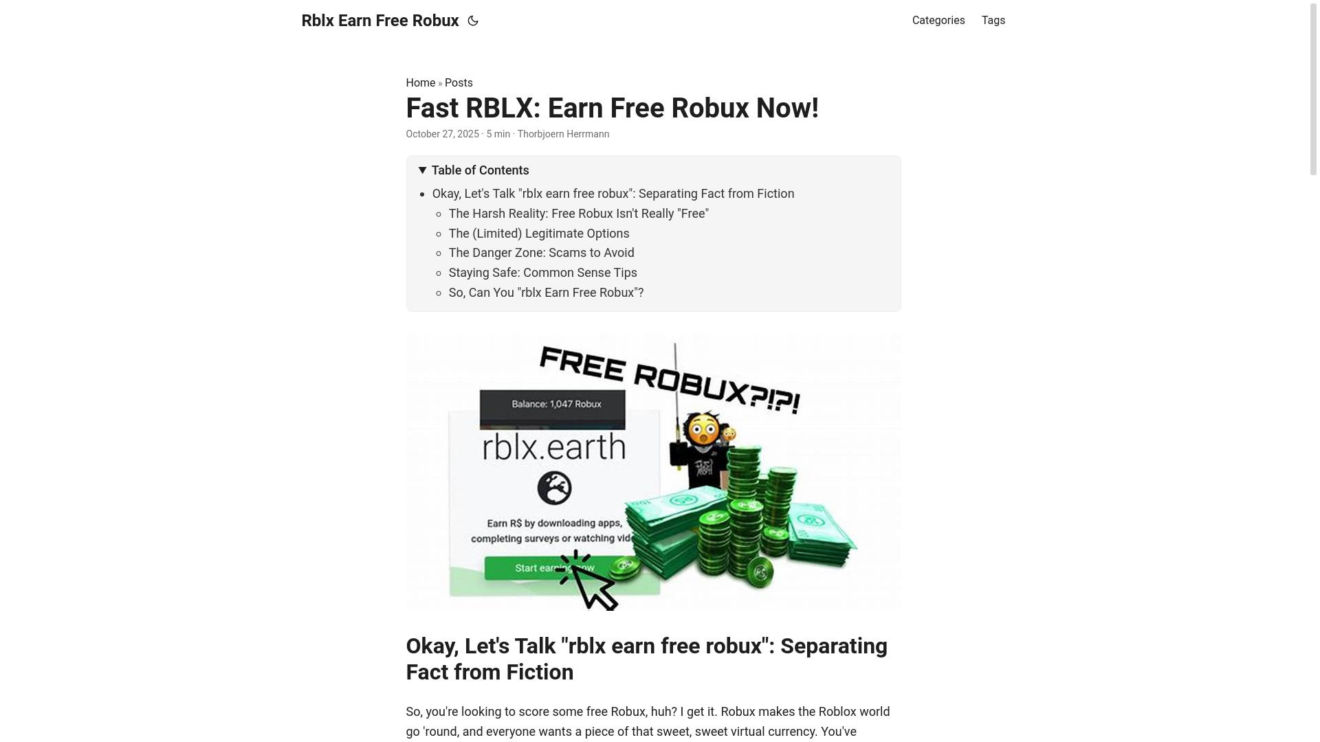 website screenshot of https://rblx-earn-free-robux.pages.dev/