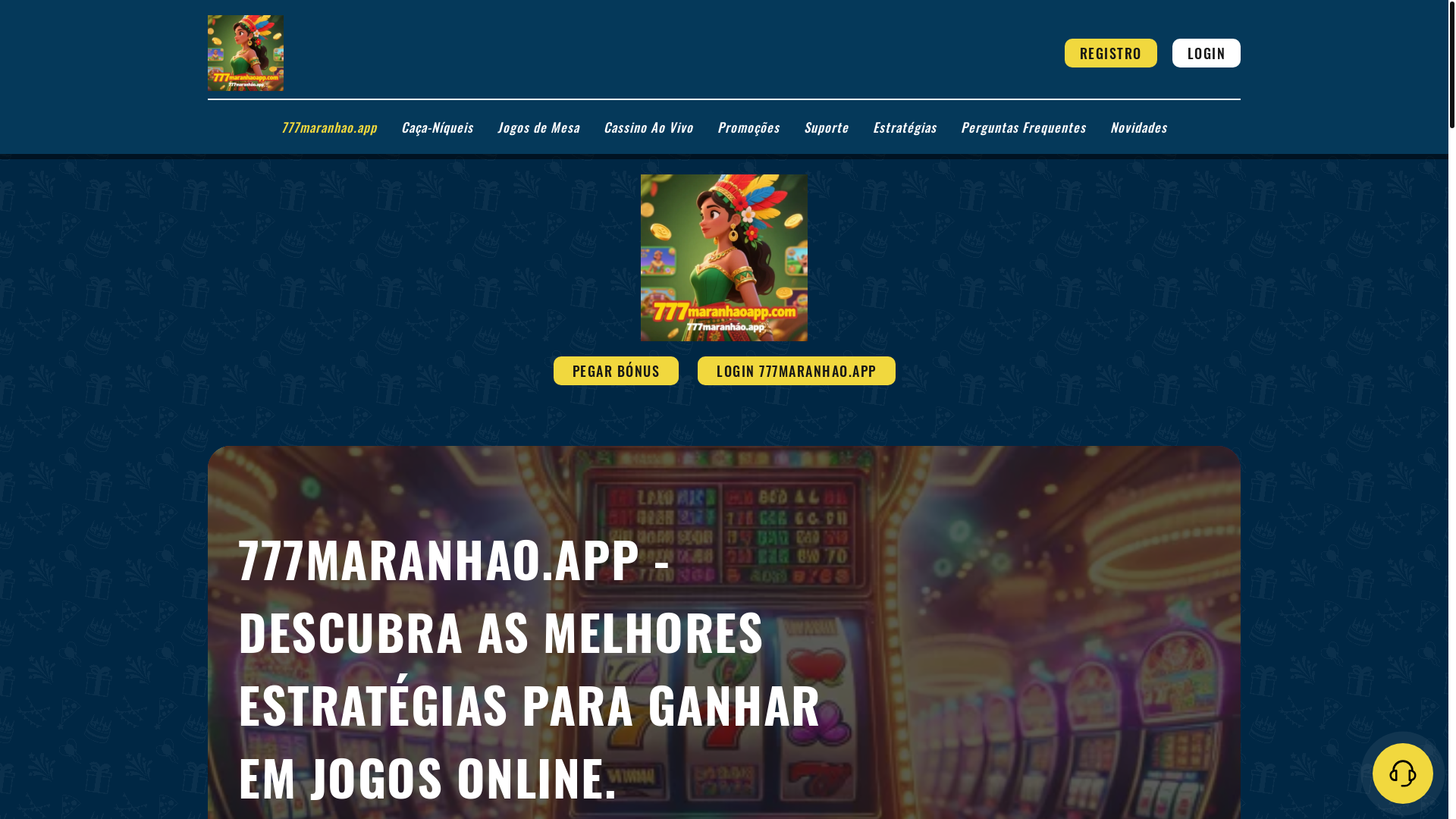 website screenshot of https://777maranhaoapp.com/