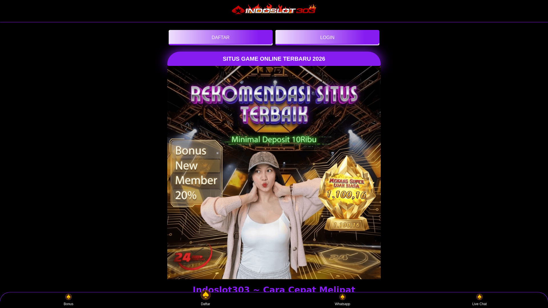website screenshot of https://buruanklik-indoslot303.pages.dev/