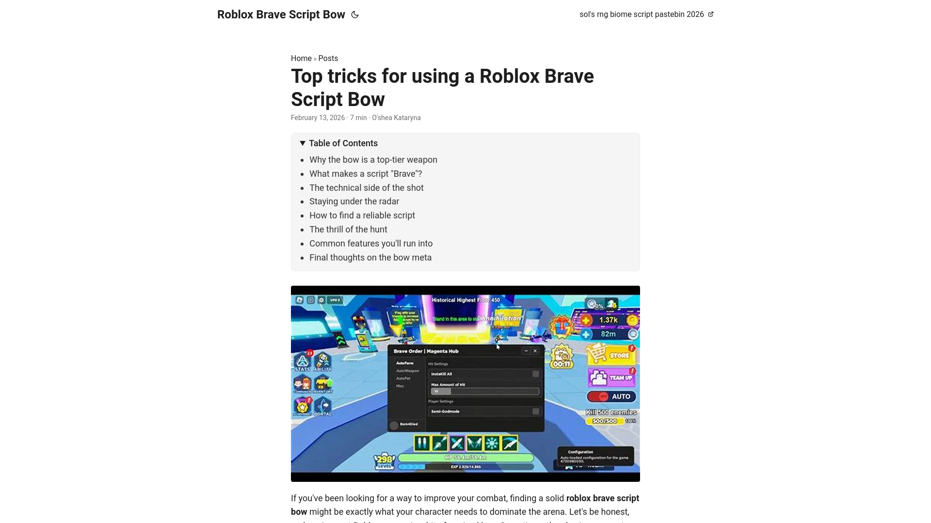 website screenshot of https://roblox-brave-script-bow.pages.dev/