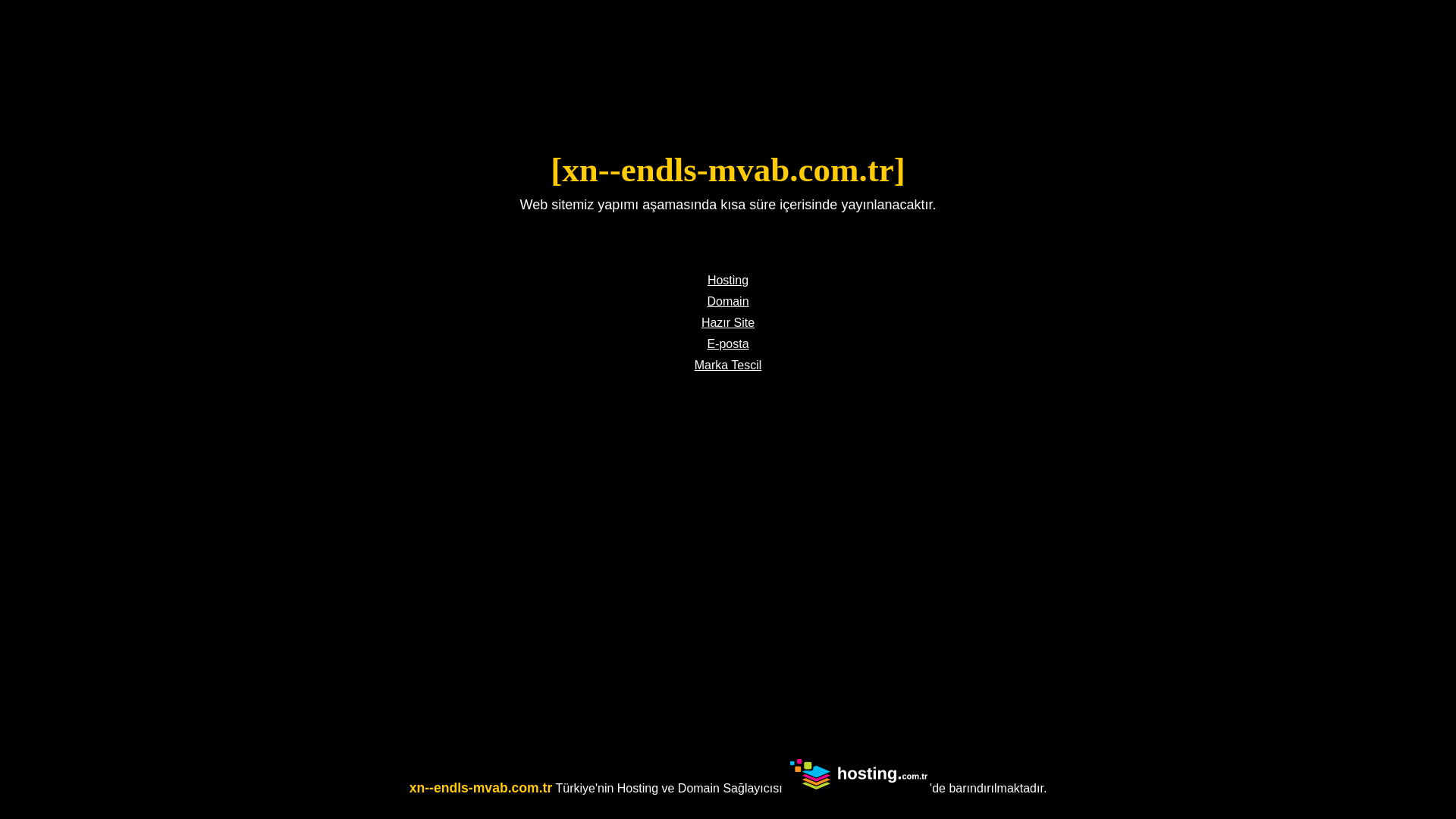 website screenshot of https://xn--endls-mvab.com.tr/