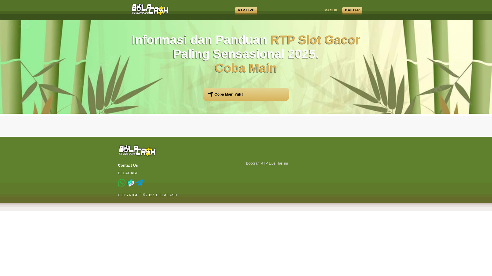 website screenshot of https://rtp-bolacashgacor.pages.dev/