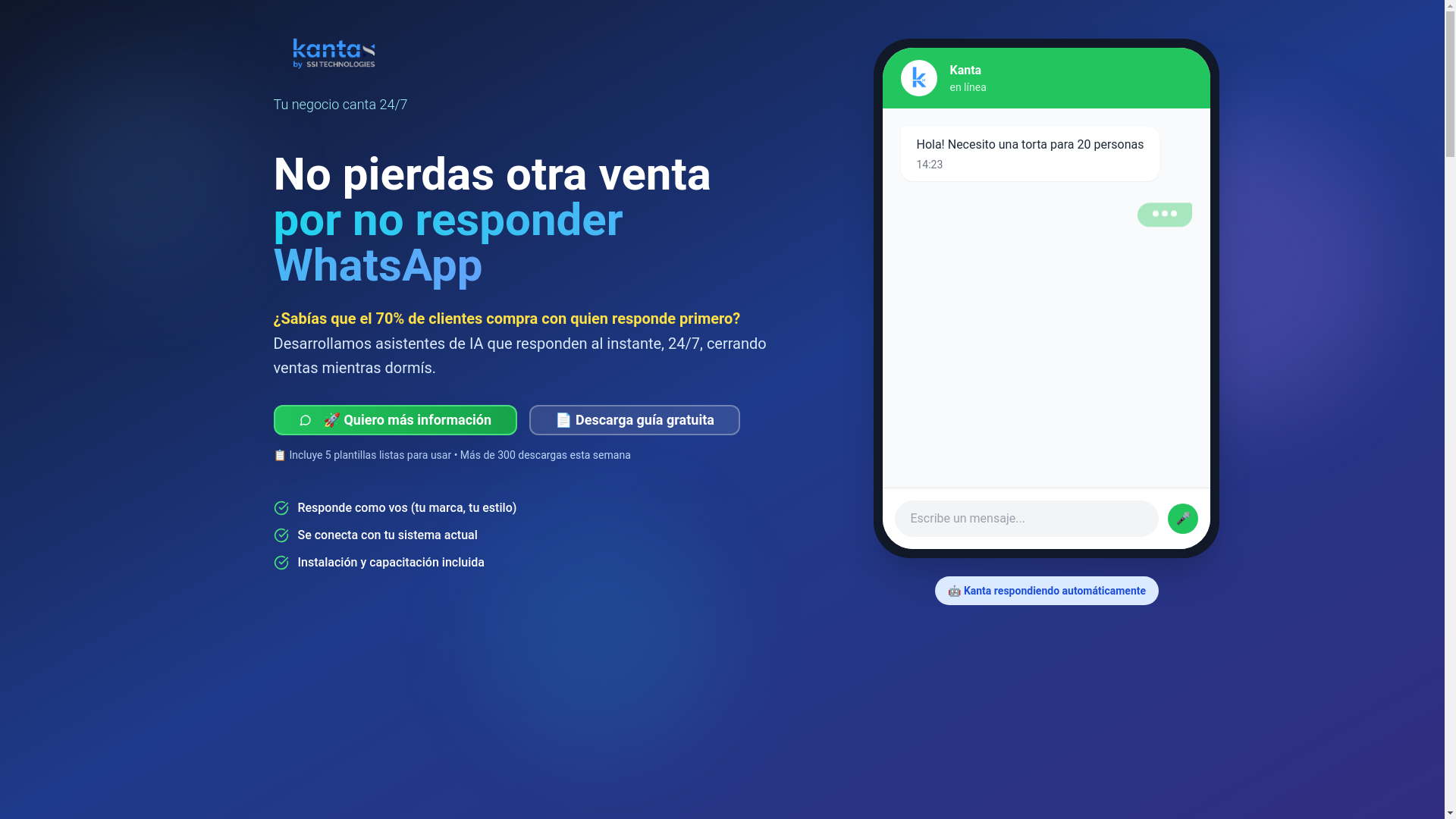website screenshot of https://holakanta.com/