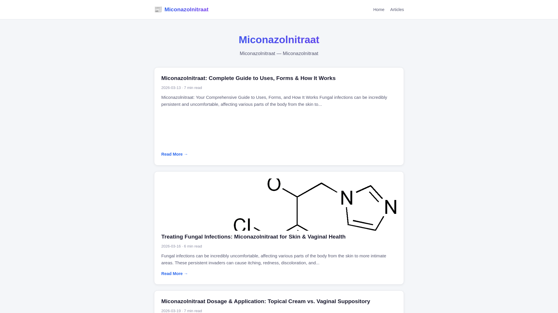 website screenshot of https://miconazolnitraat.pages.dev/