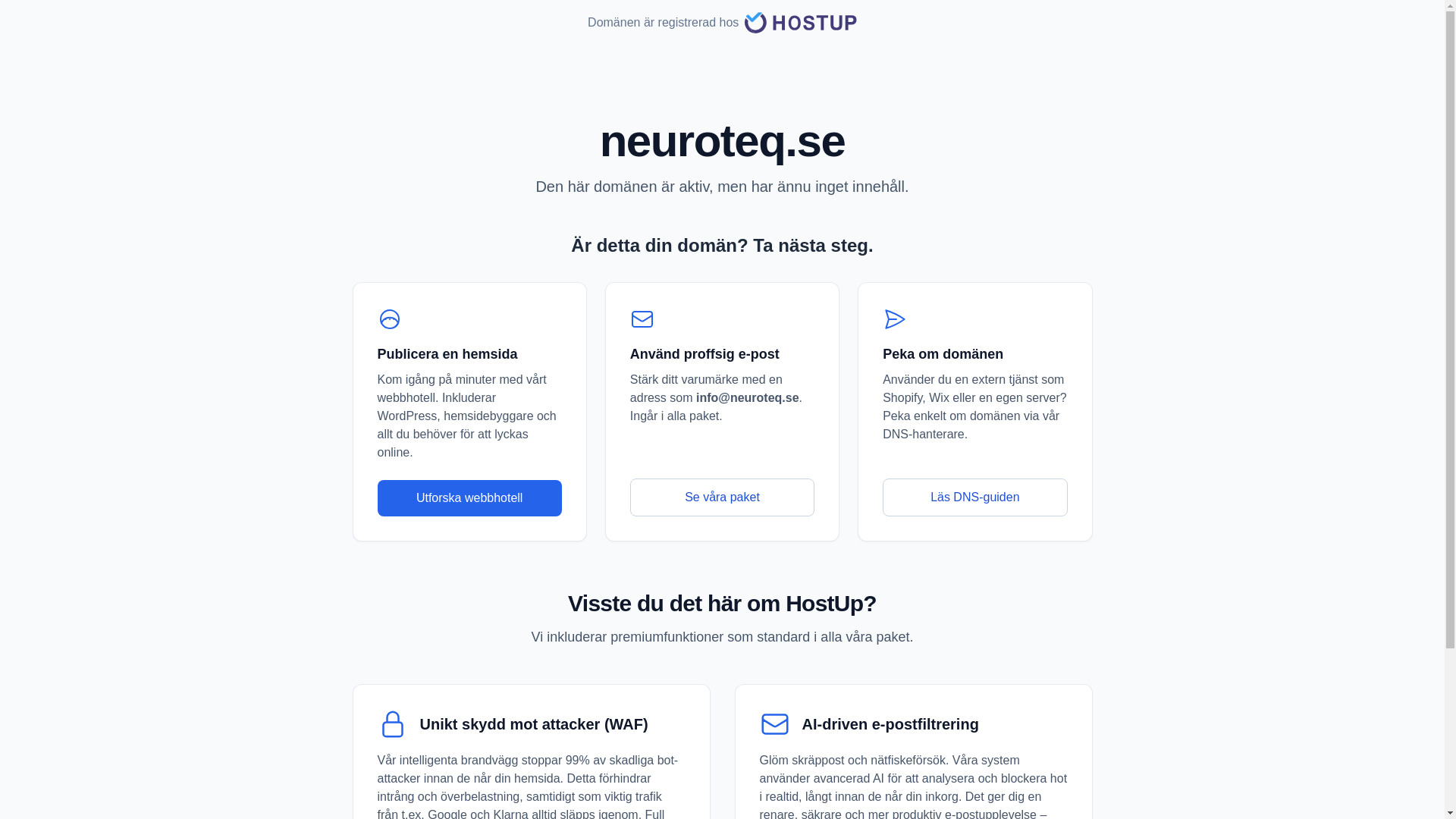 website screenshot of https://neuroteq.se/