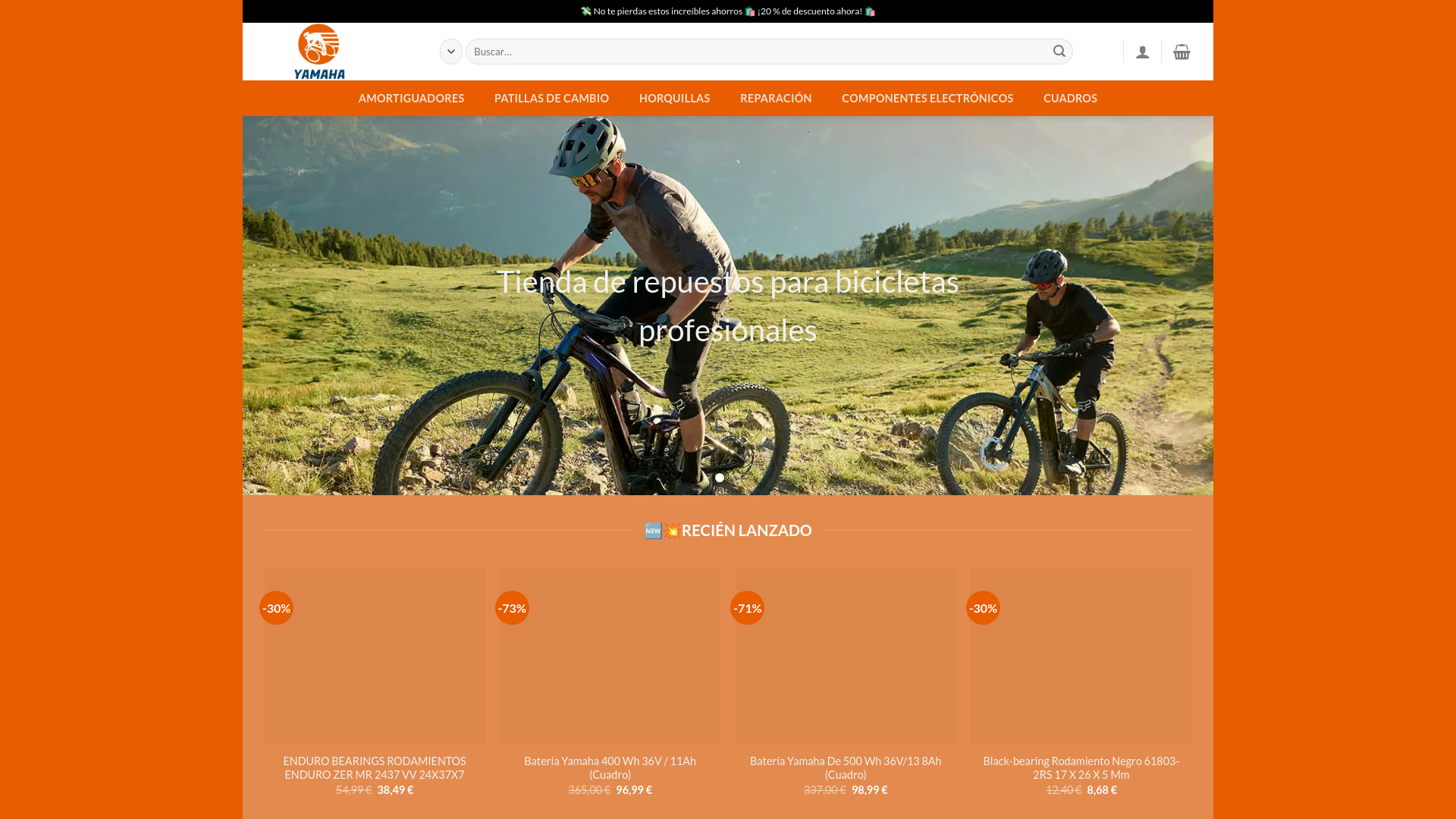 website screenshot of http://tiendadebicitienda.com/
