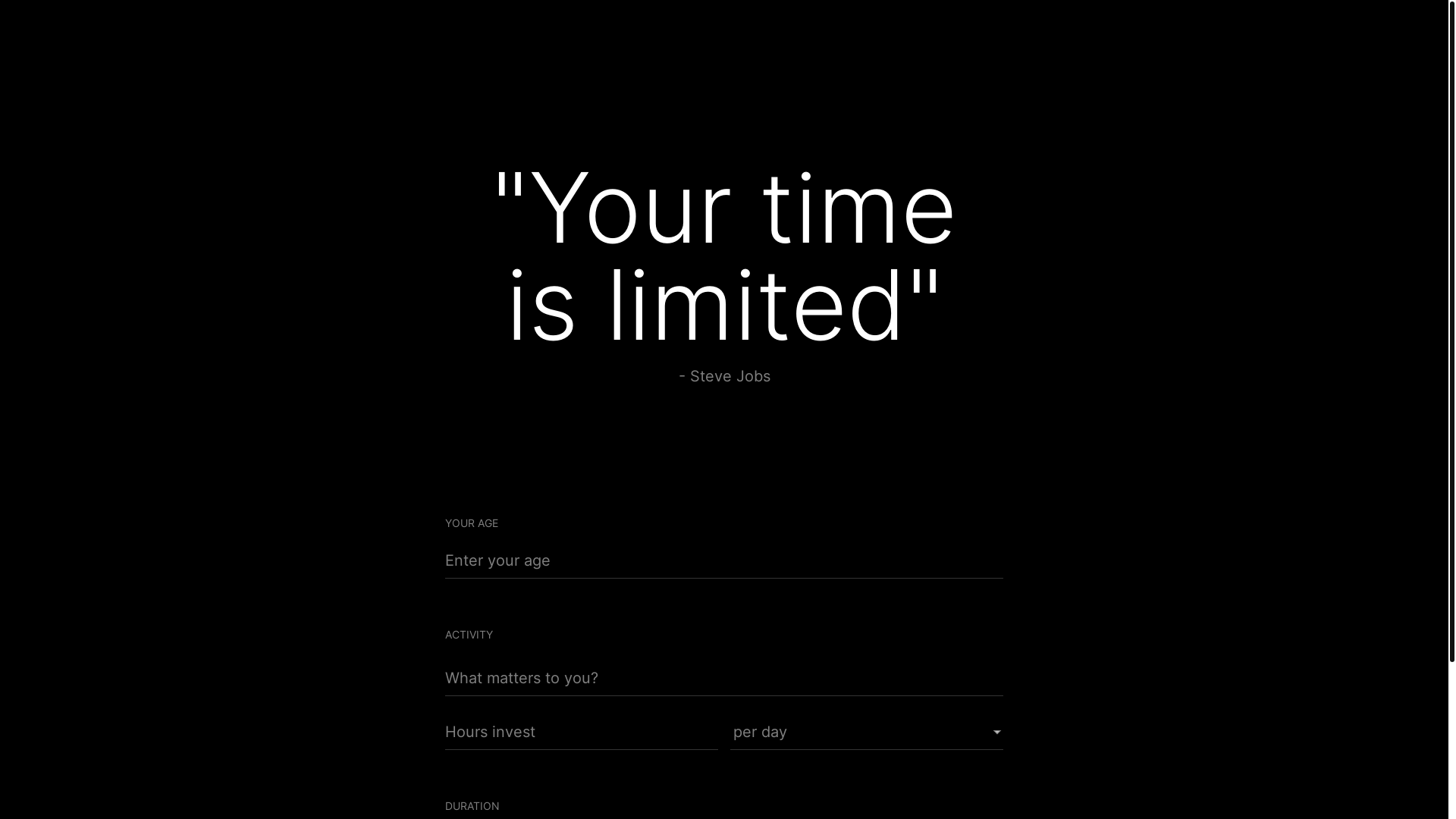 website screenshot of https://timeleftfornew.pages.dev/