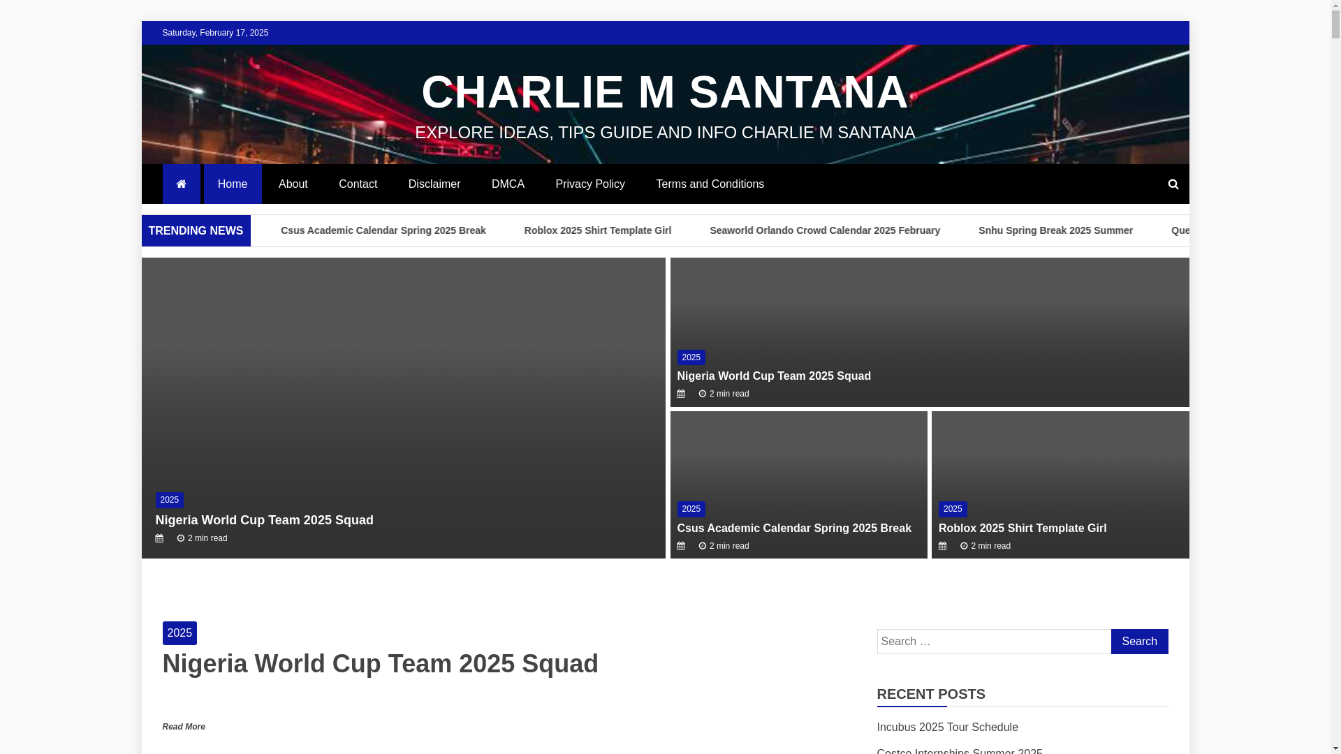 website screenshot of https://charliemsantanac.pages.dev/