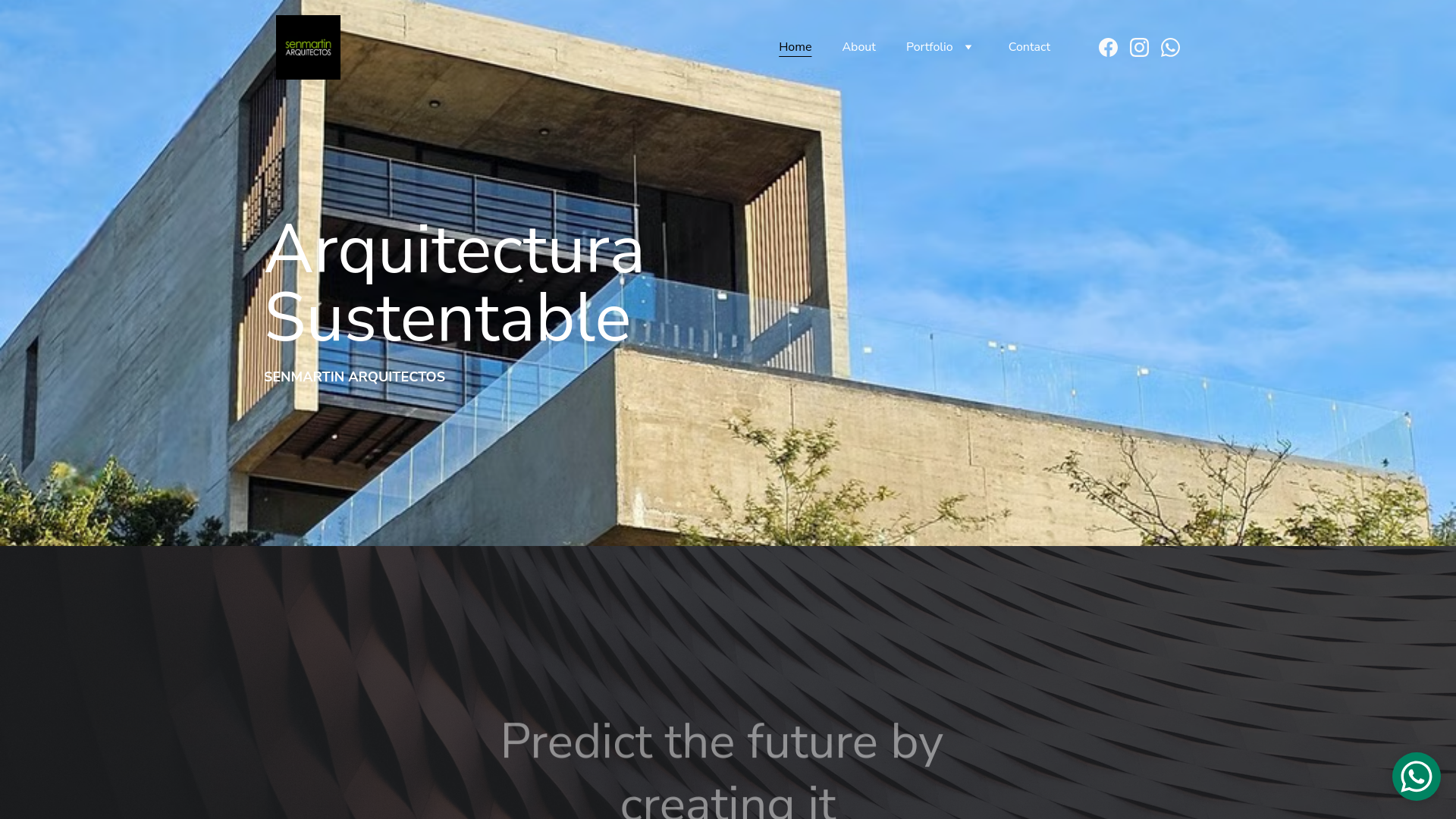 website screenshot of https://senmartinarquitectos.com/