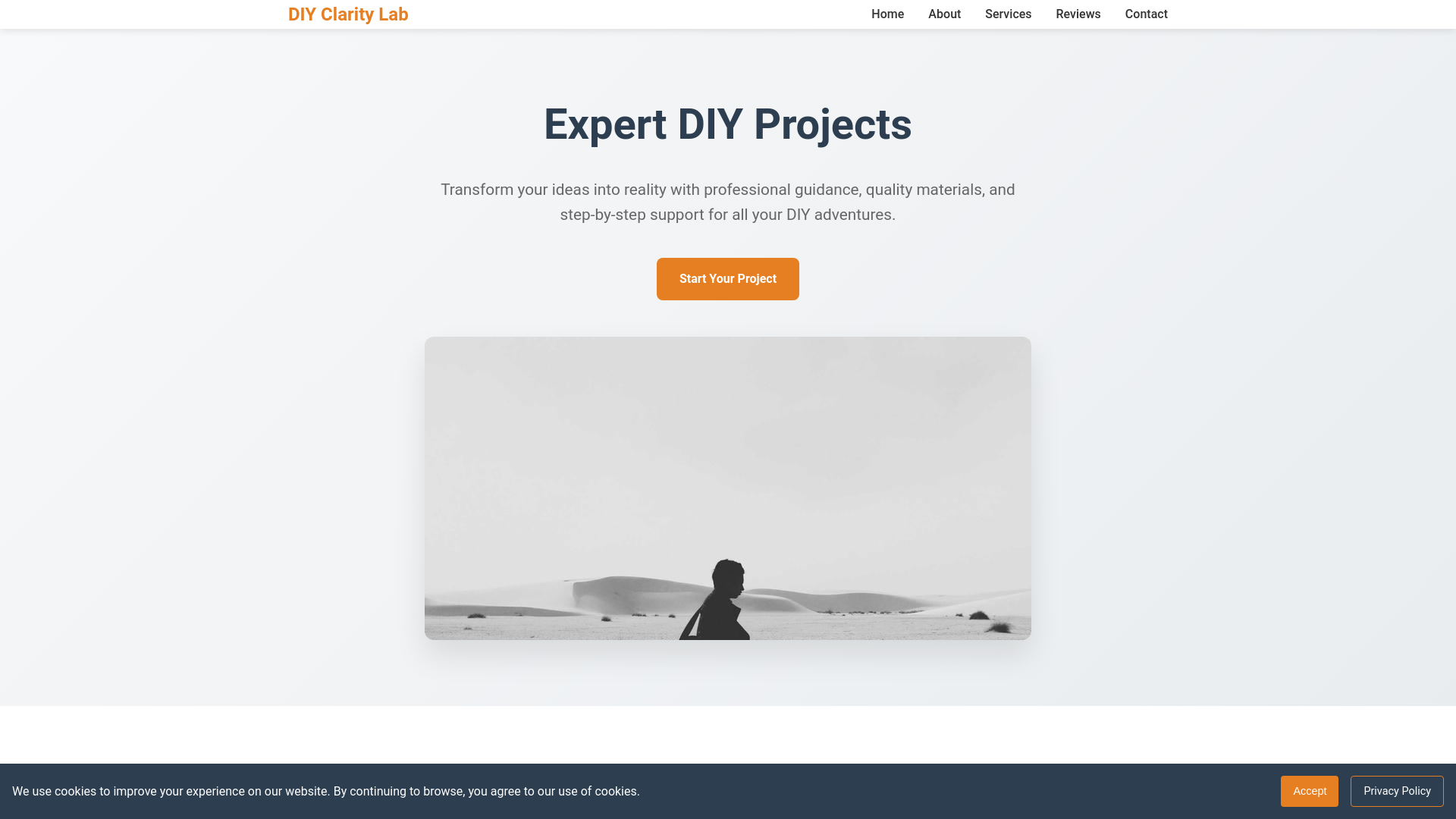 website screenshot of https://diyclaritylab.shop/