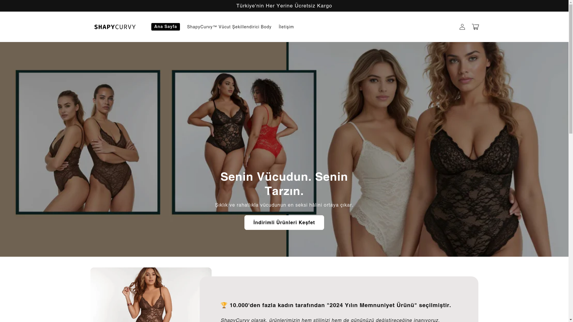 website screenshot of https://shapycurvy.com/