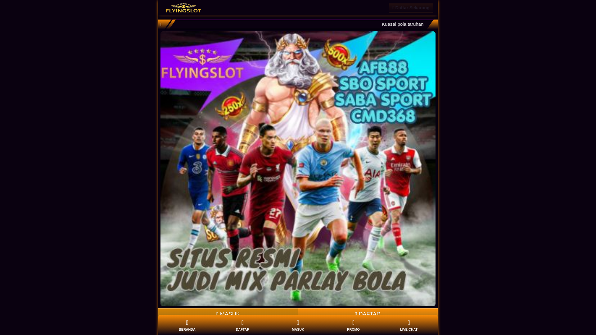 website screenshot of https://flyingslot-betlabssports.pages.dev/