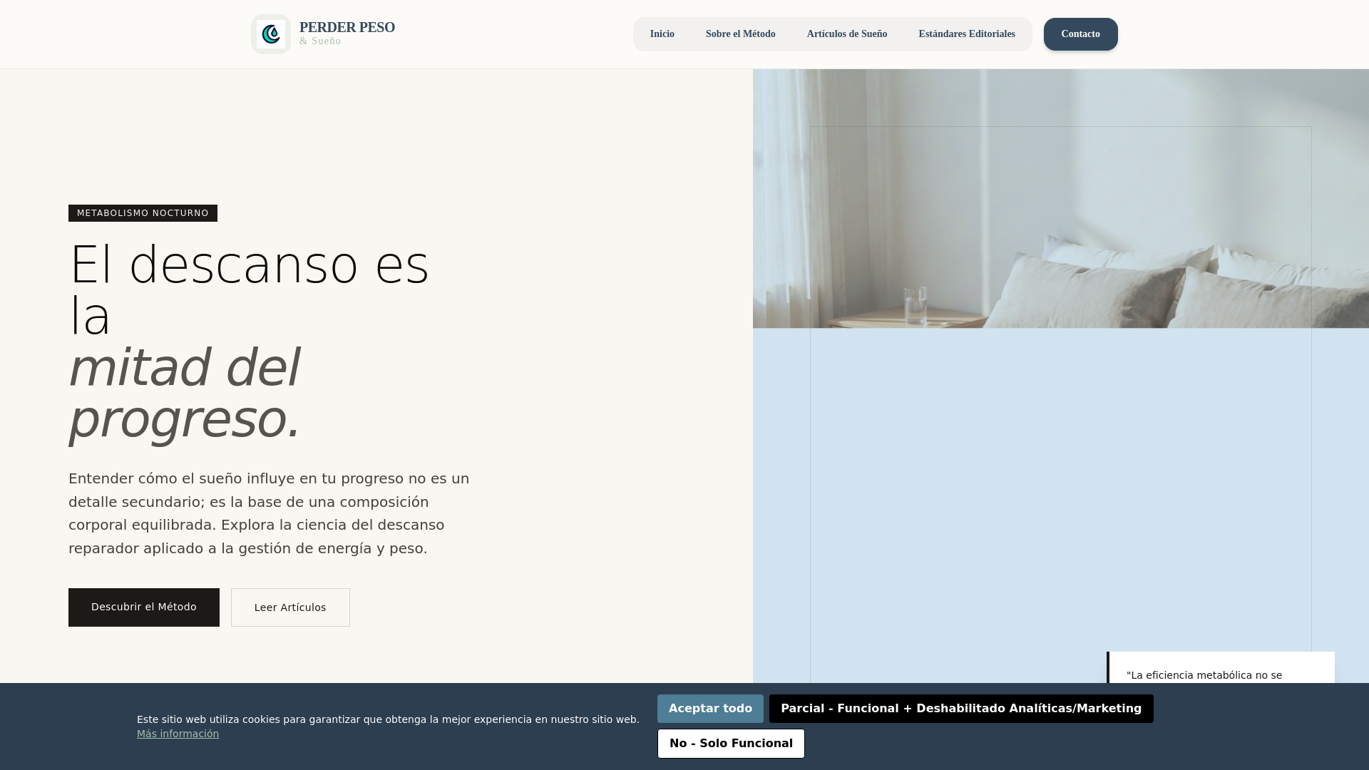 website screenshot of https://perderpesoinfoql.info/