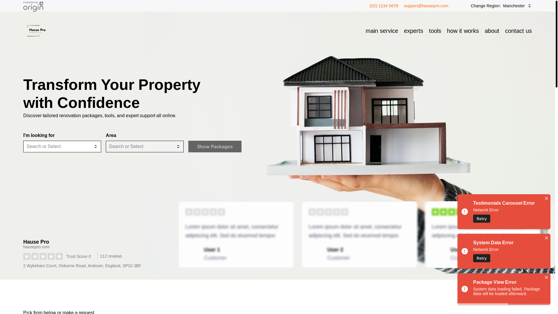 website screenshot of https://haus-pro-ui.pages.dev/