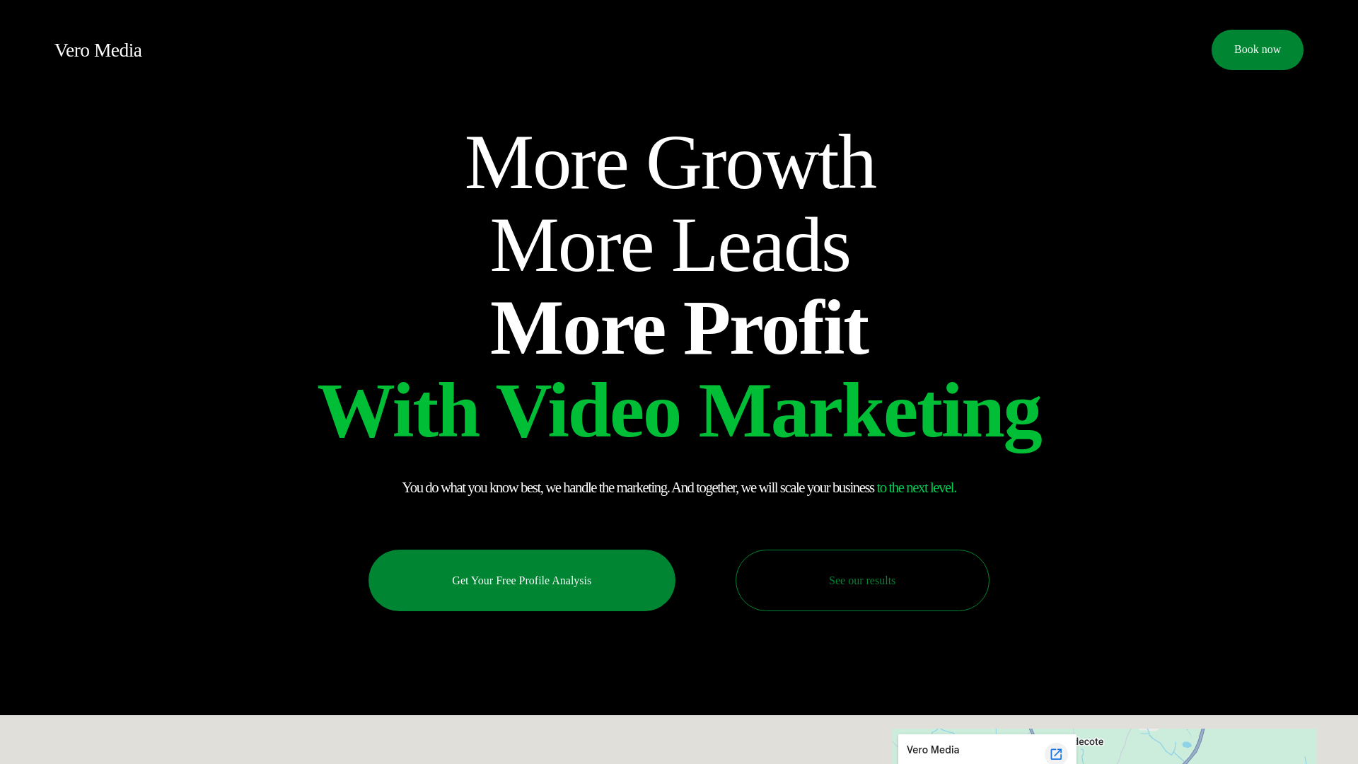 website screenshot of https://joinveromedia.com/