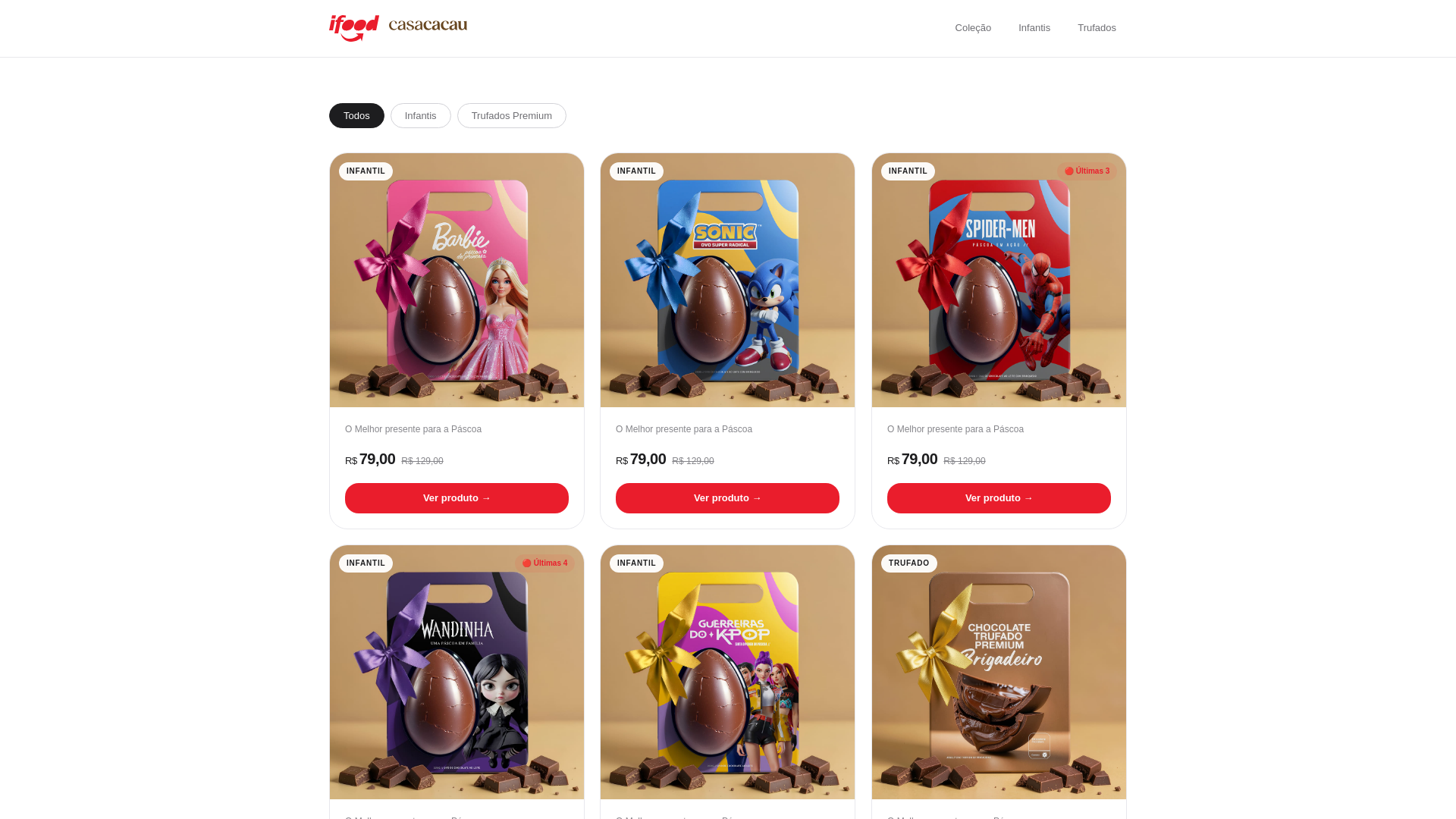 website screenshot of https://casacacau.net/