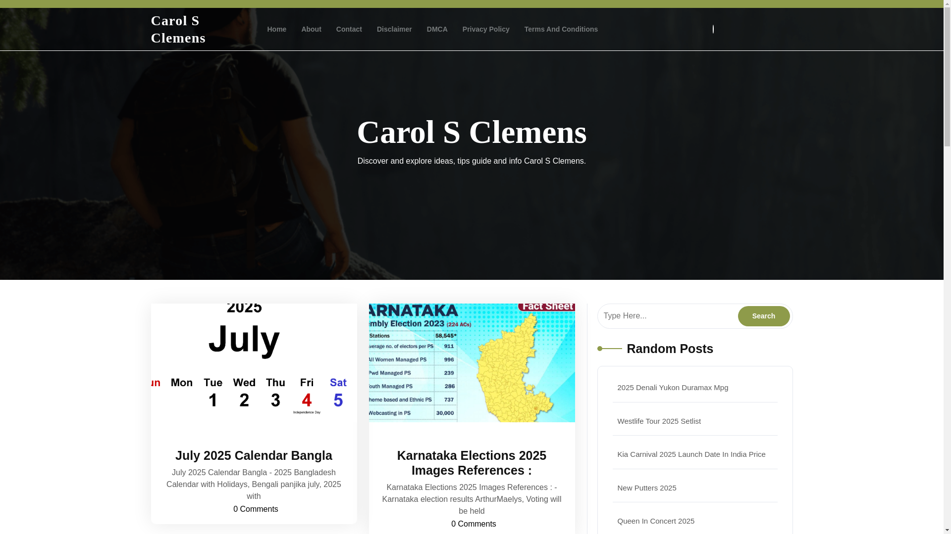 website screenshot of https://carolsclemensh.pages.dev/