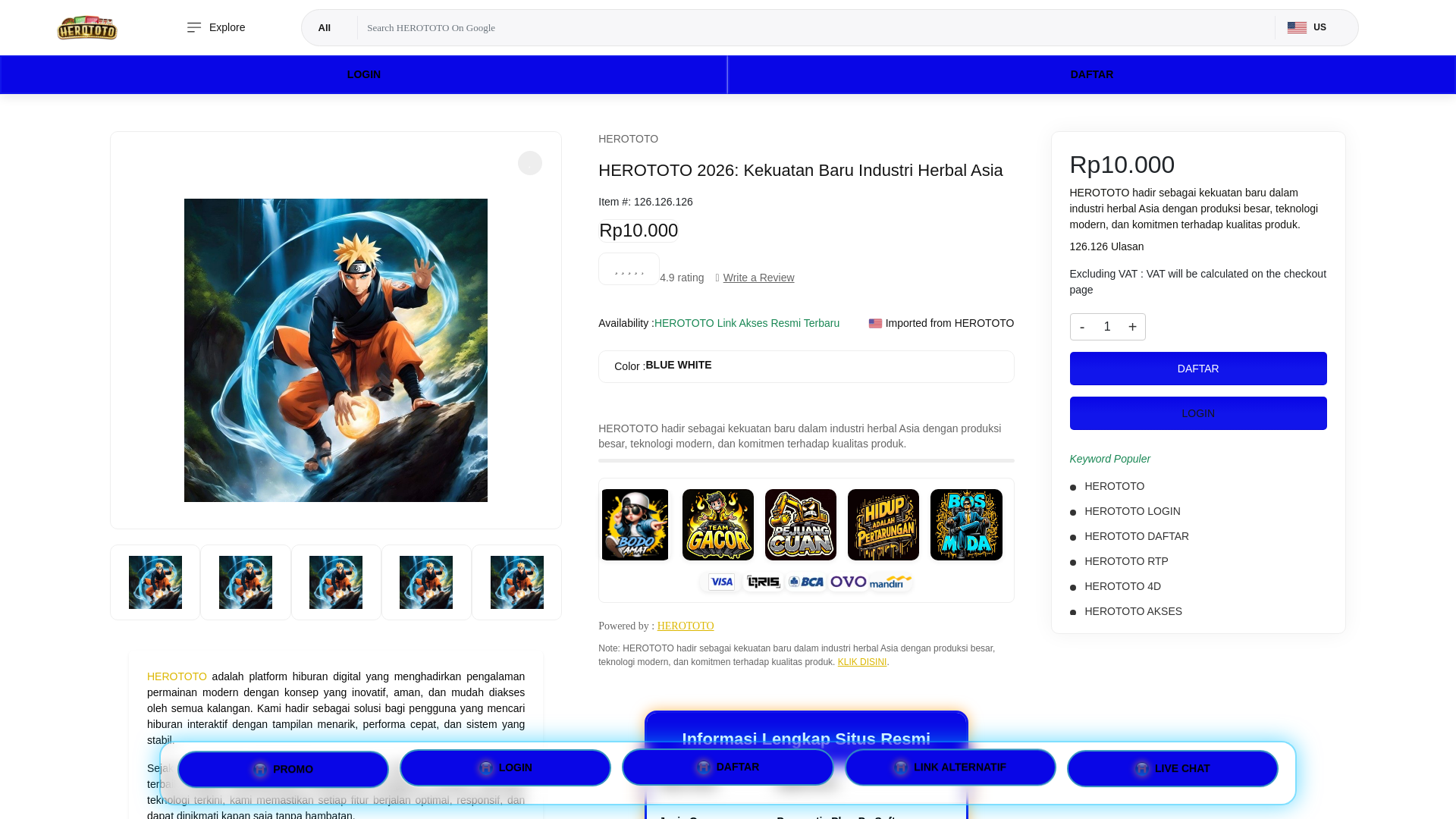 website screenshot of https://herototo-filipina.pages.dev/