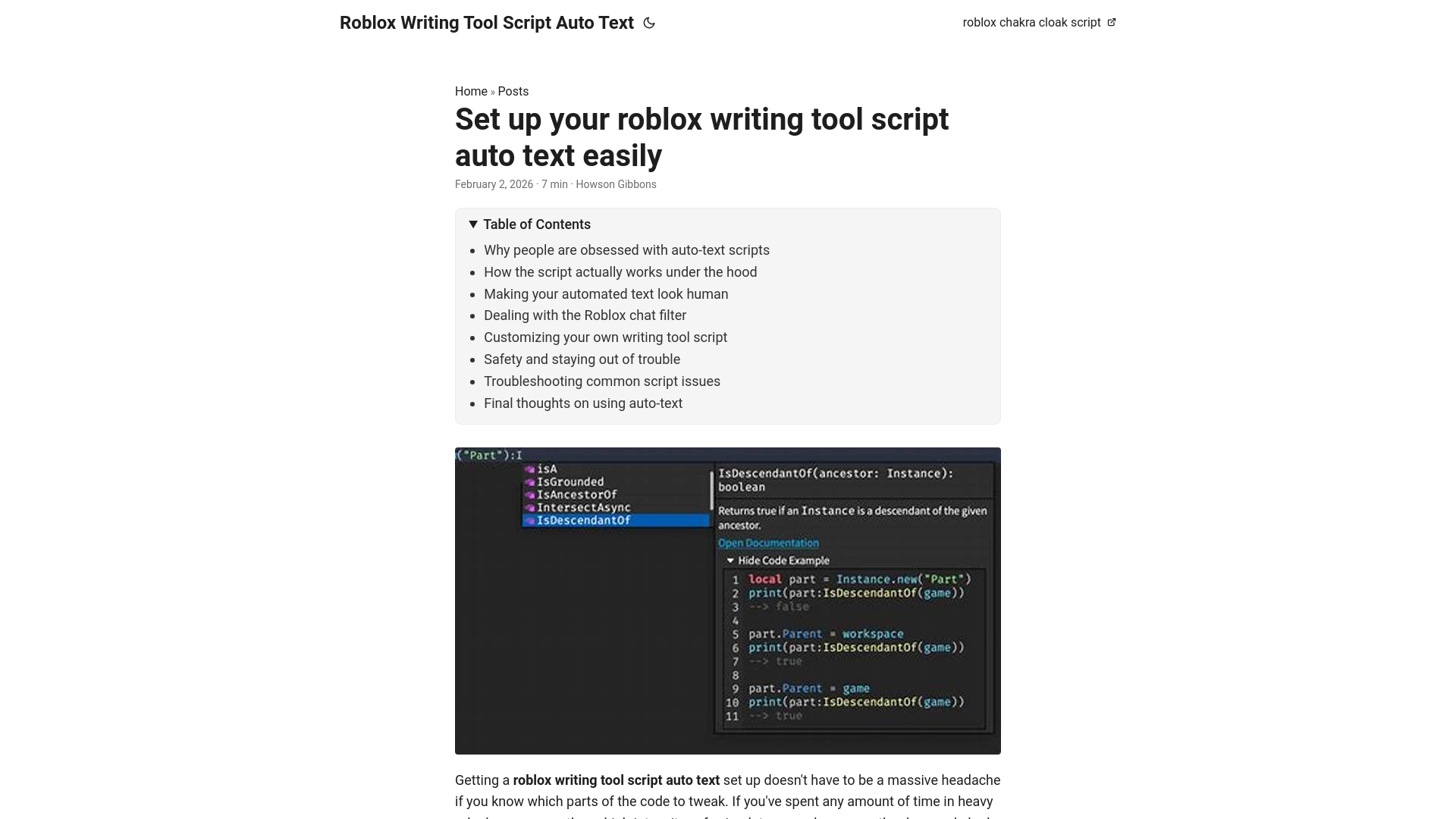 website screenshot of https://roblox-writing-tool-script-auto-text.pages.dev/