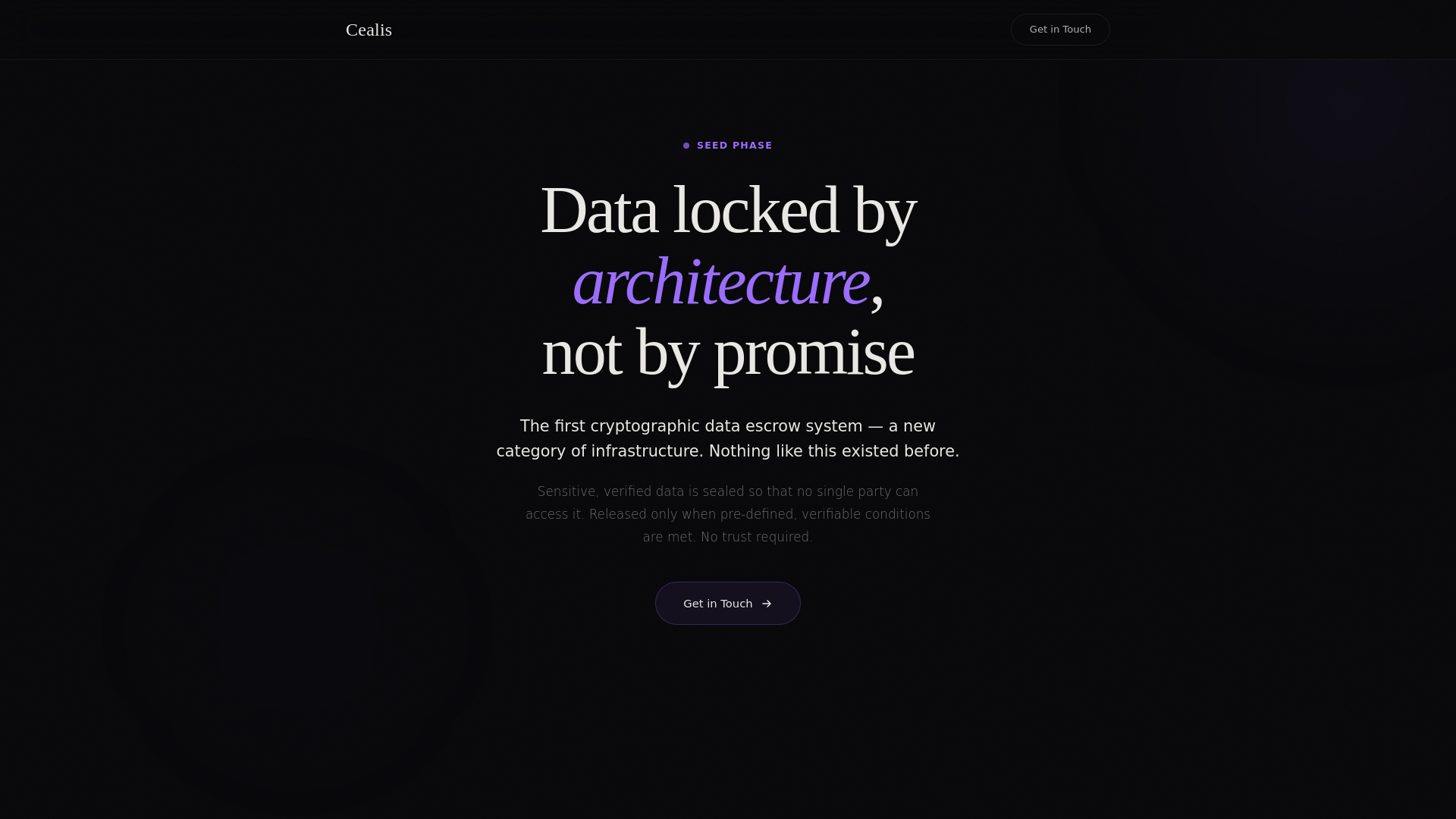 website screenshot of https://cealis-landing.pages.dev/