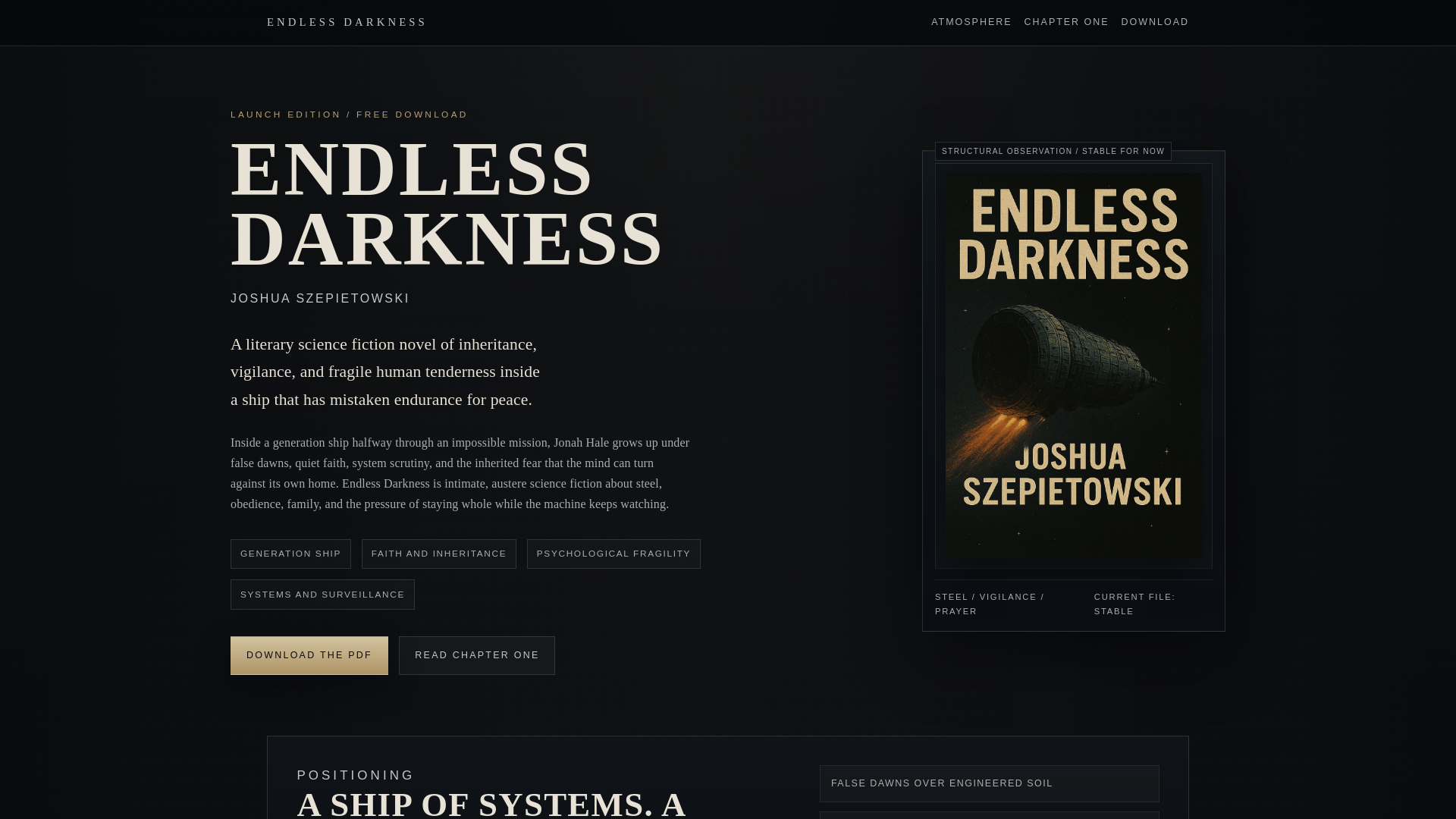 website screenshot of https://endless-darkness.pages.dev/