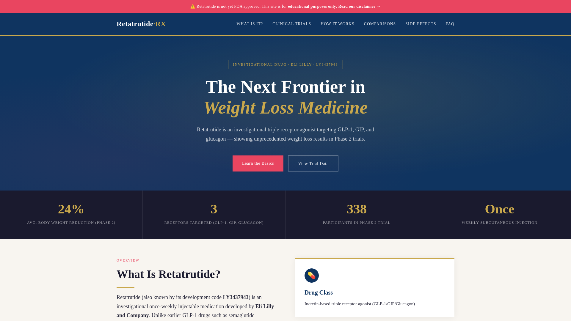 website screenshot of https://retatrutide-rx.pages.dev/