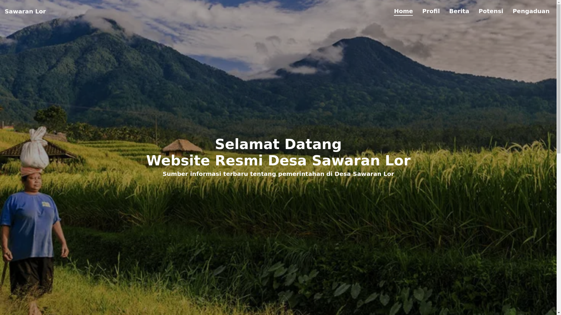 website screenshot of https://sawaranlor.id/