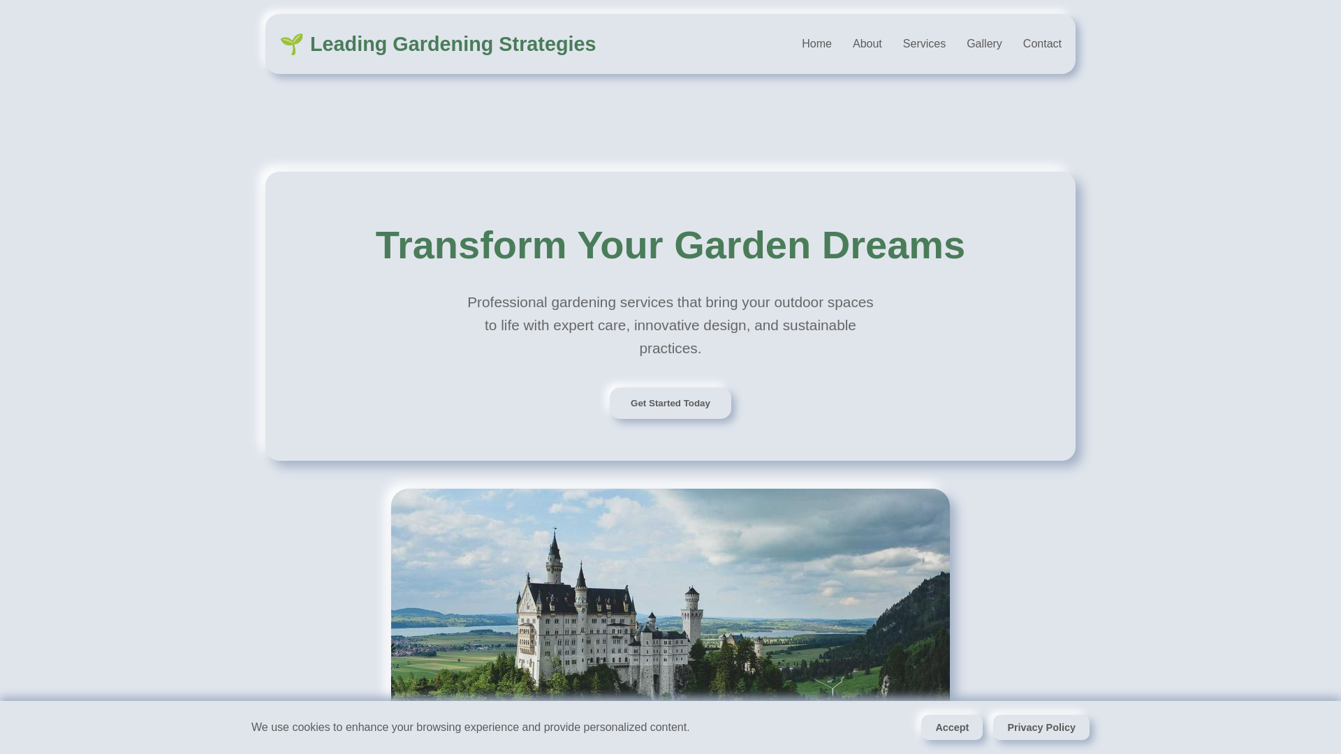 website screenshot of https://leadinggardeningstrategies.click/