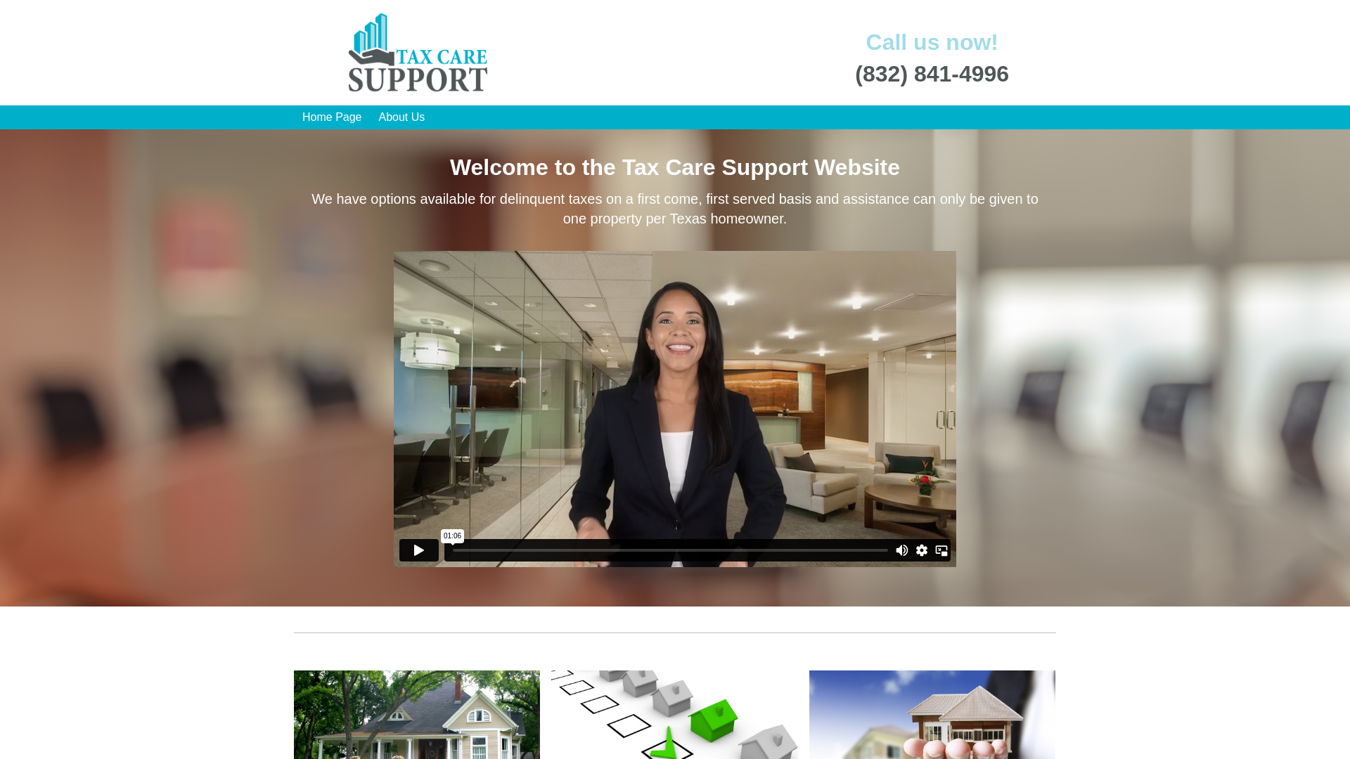 website screenshot of https://taxcaresupport.com/