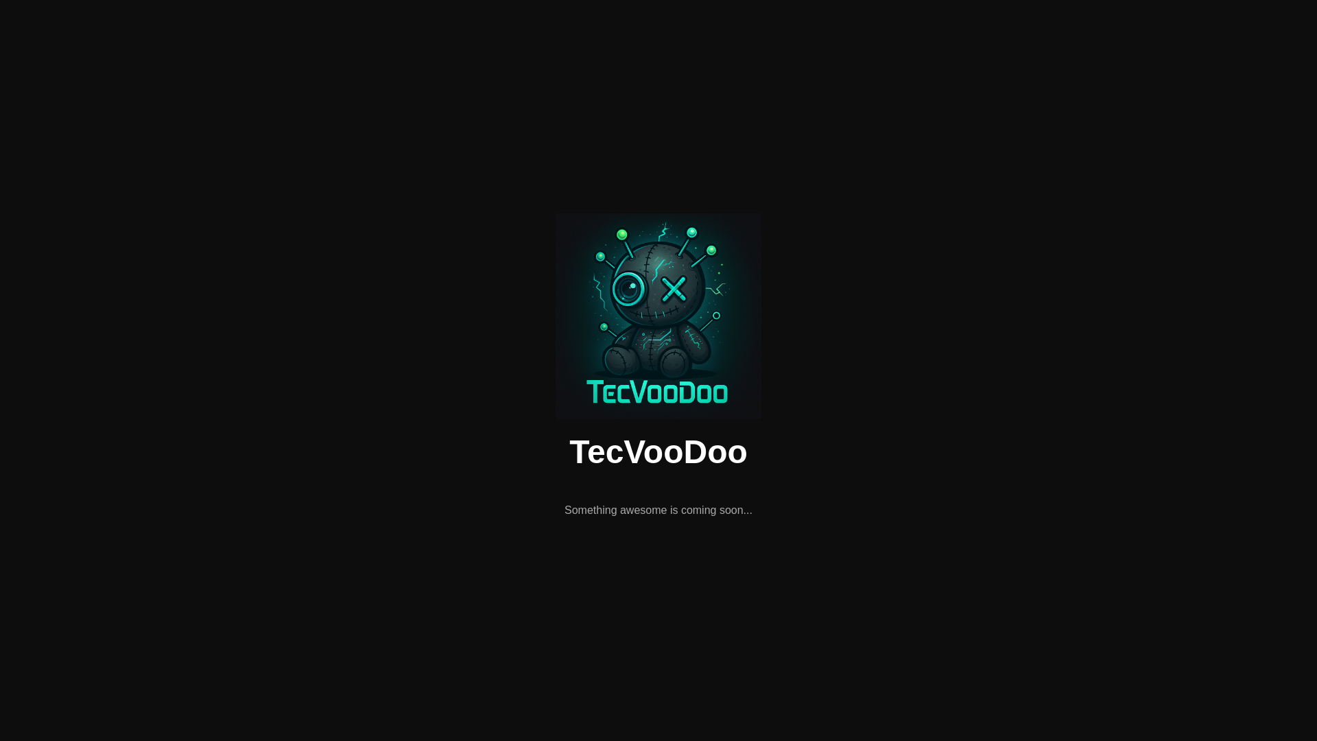 website screenshot of https://tecvoodoo-comingsoon.pages.dev/