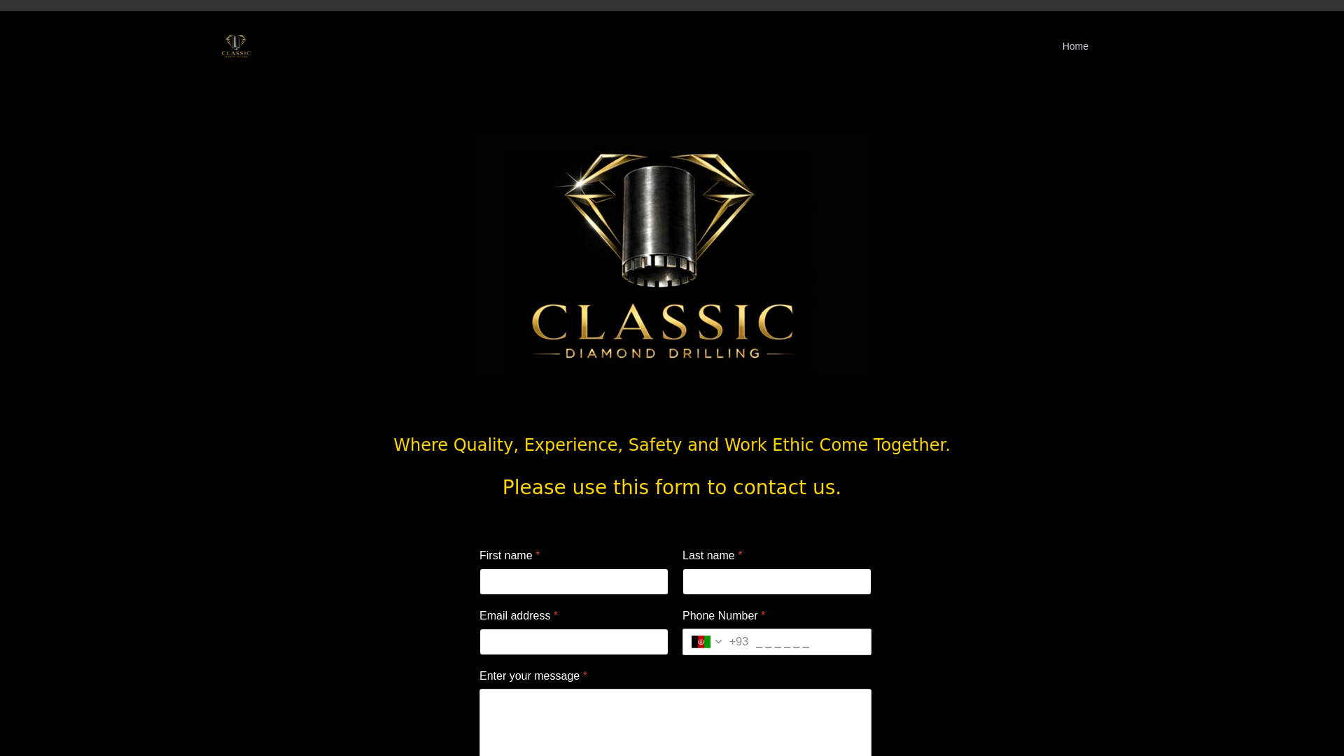 website screenshot of https://classicdrilling.ca/