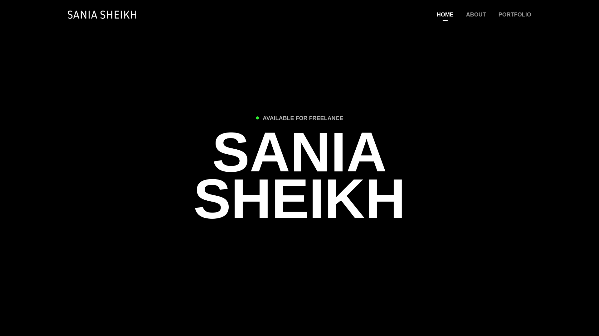 website screenshot of https://sheikhsania.com/