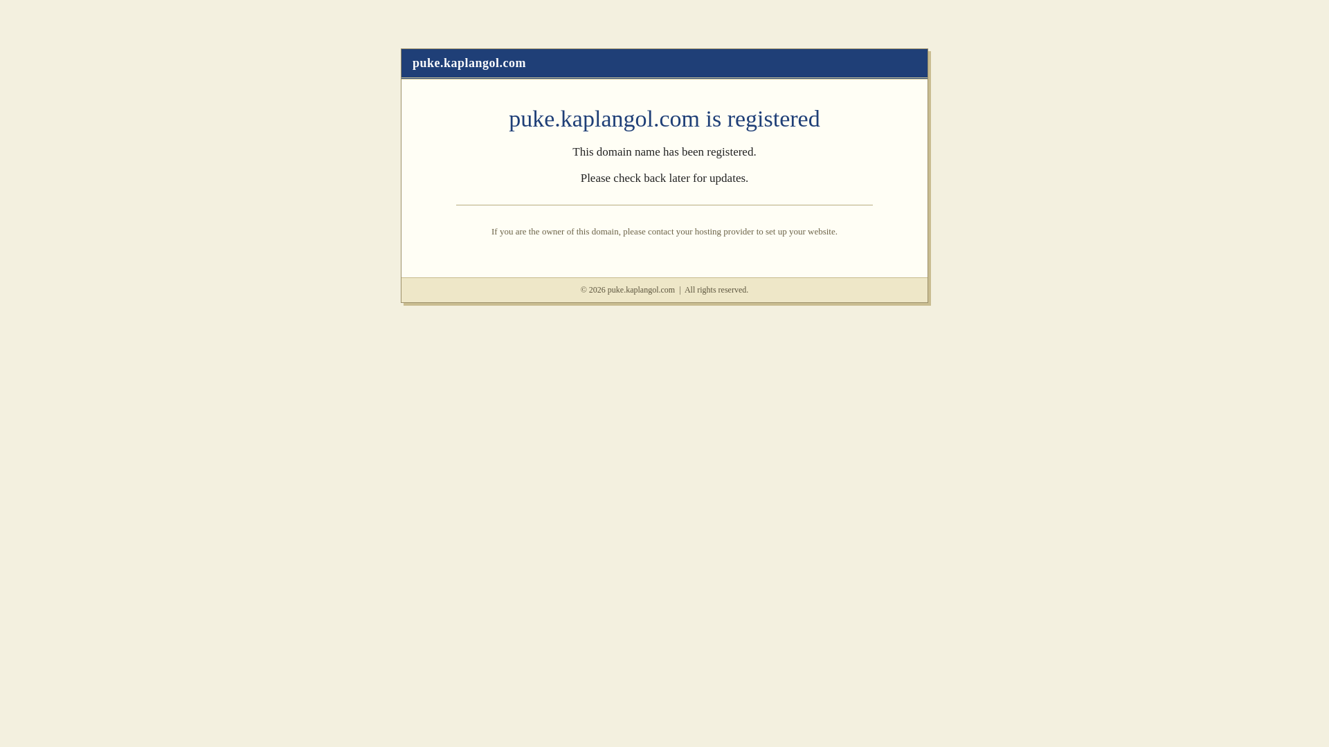 website screenshot of https://puke.kaplangol.com/